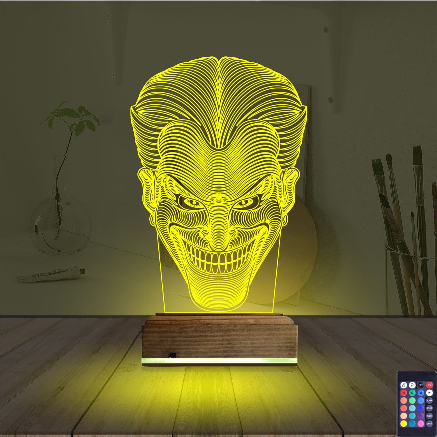 Джокер — 3D LED Ночник | Подарок фанату кино 5