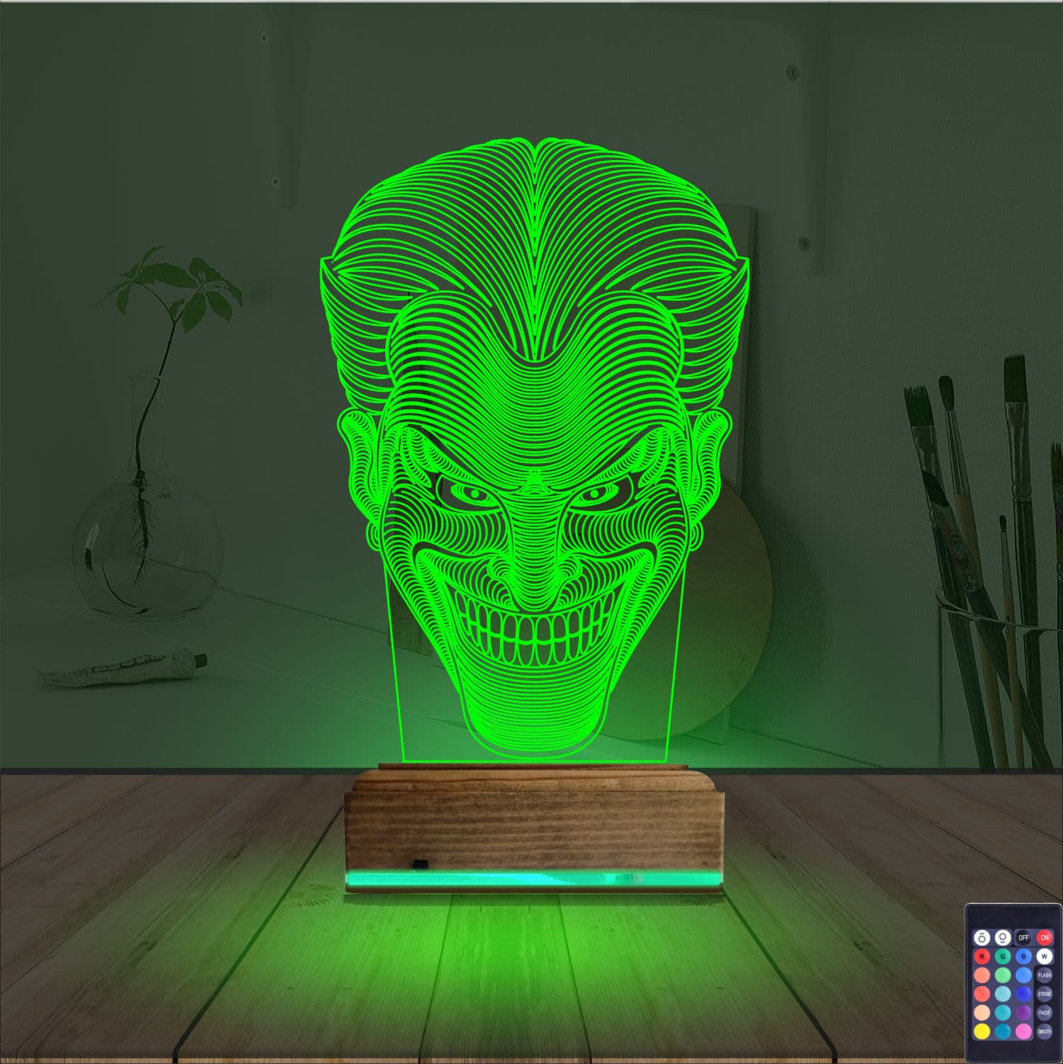 Джокер — 3D LED Ночник | Подарок фанату кино 6