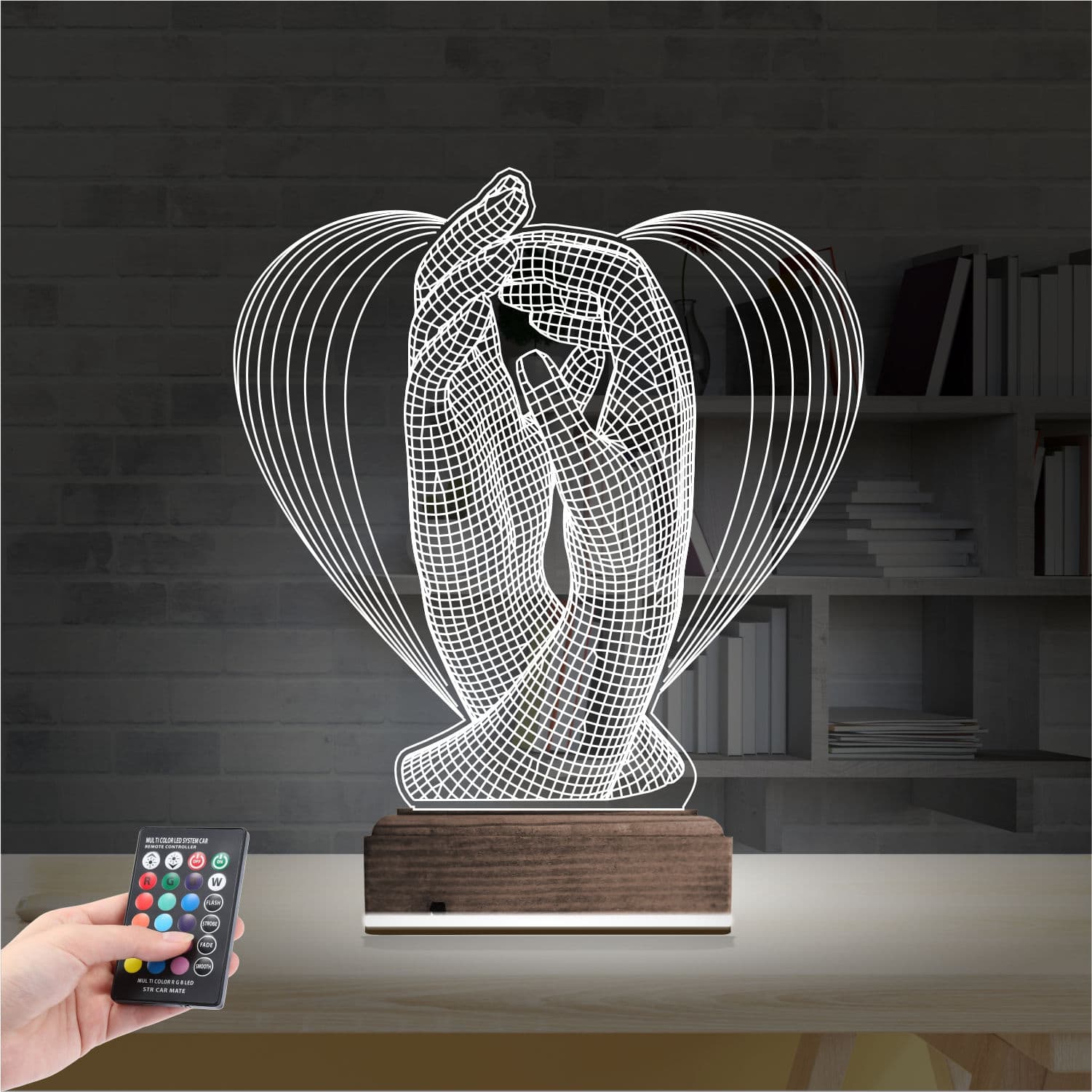 Сердце из рук — 3D LED Ночник | Романтический подарок 2