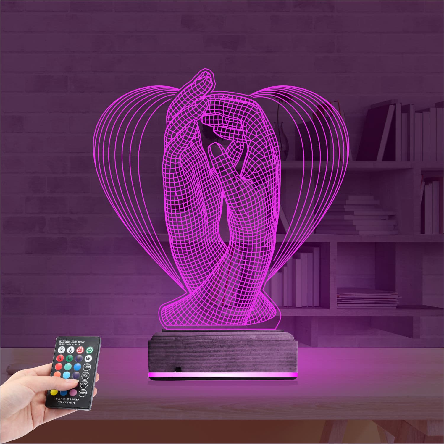 Сердце из рук — 3D LED Ночник | Романтический подарок 4