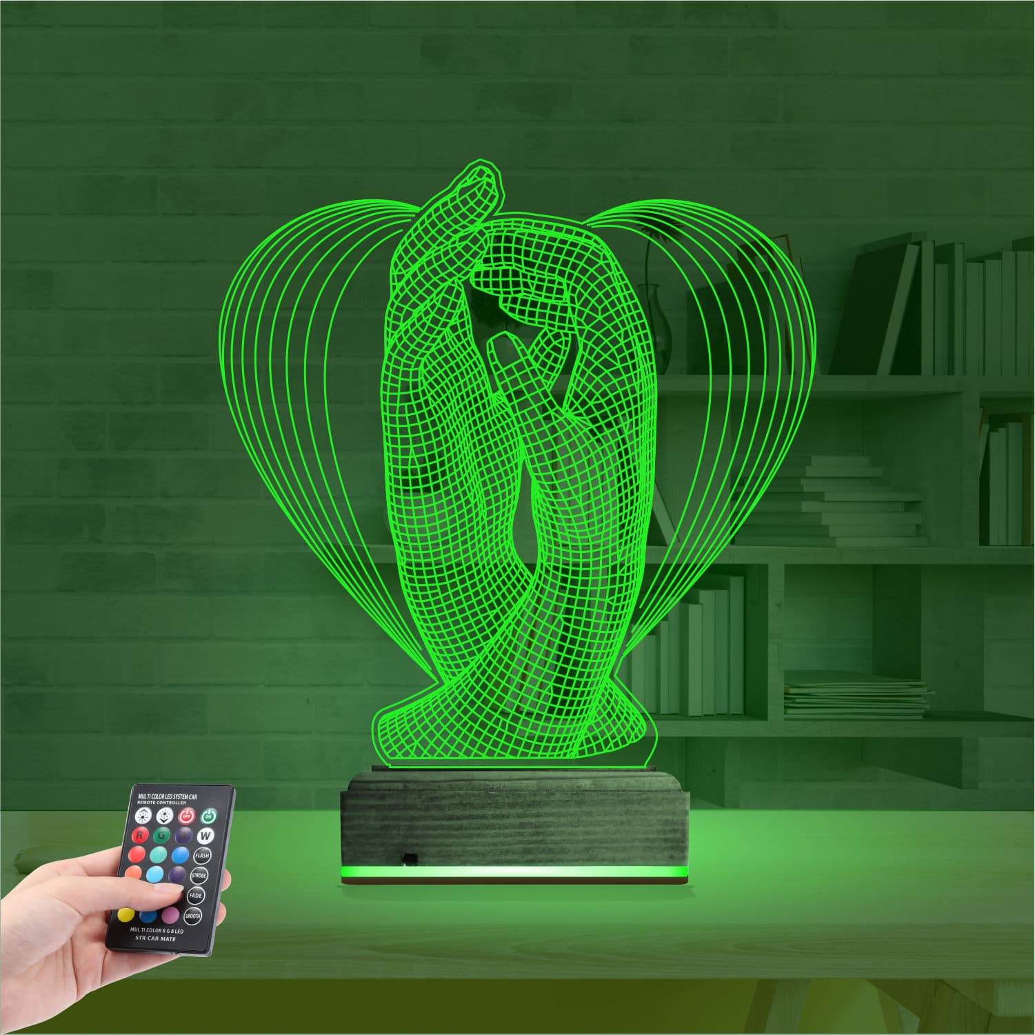 Сердце из рук — 3D LED Ночник | Романтический подарок 6