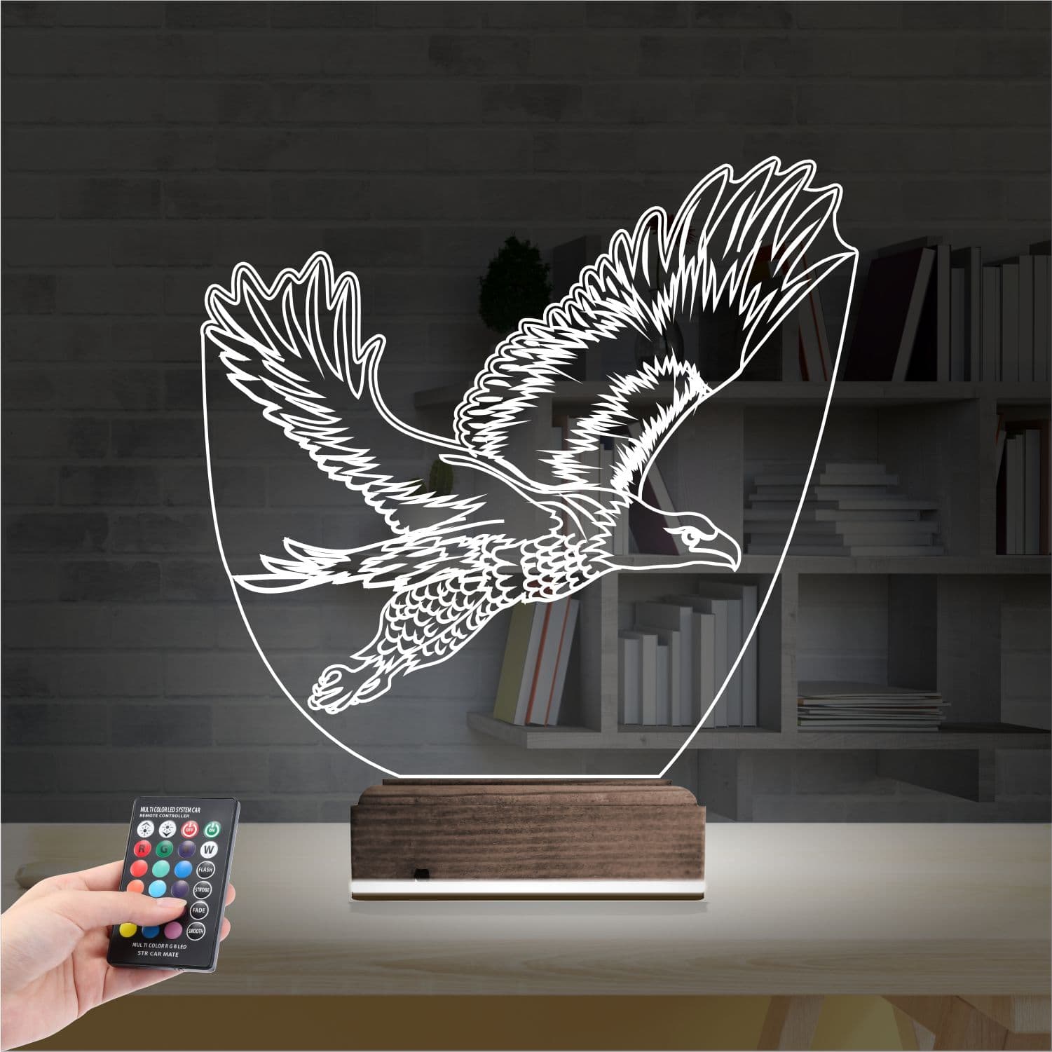 Орёл — 3D LED Ночник | Подарок мужчине 2