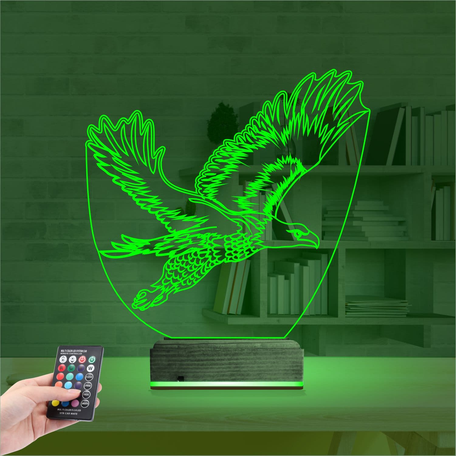 Орёл — 3D LED Ночник | Подарок мужчине 6