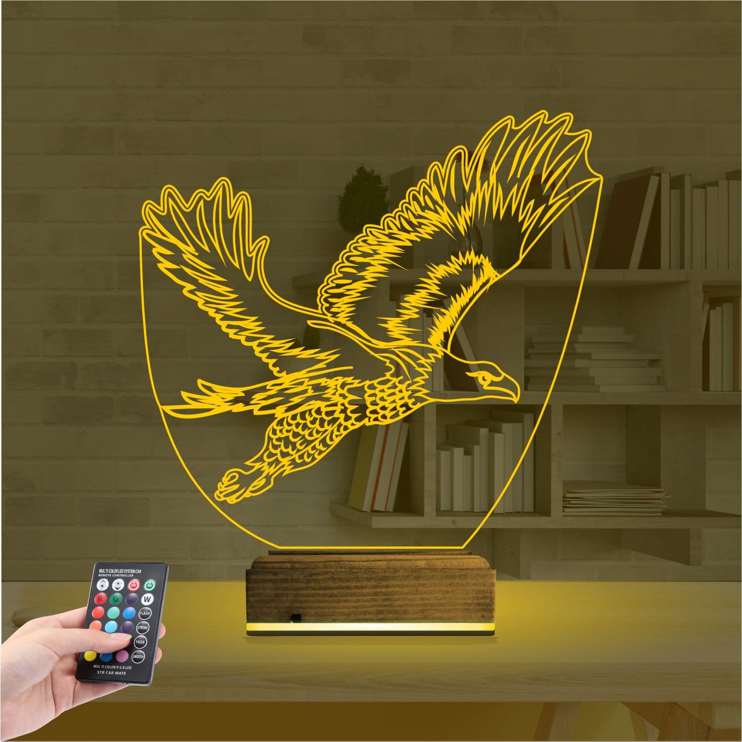 Орёл — 3D LED Ночник | Подарок мужчине 8