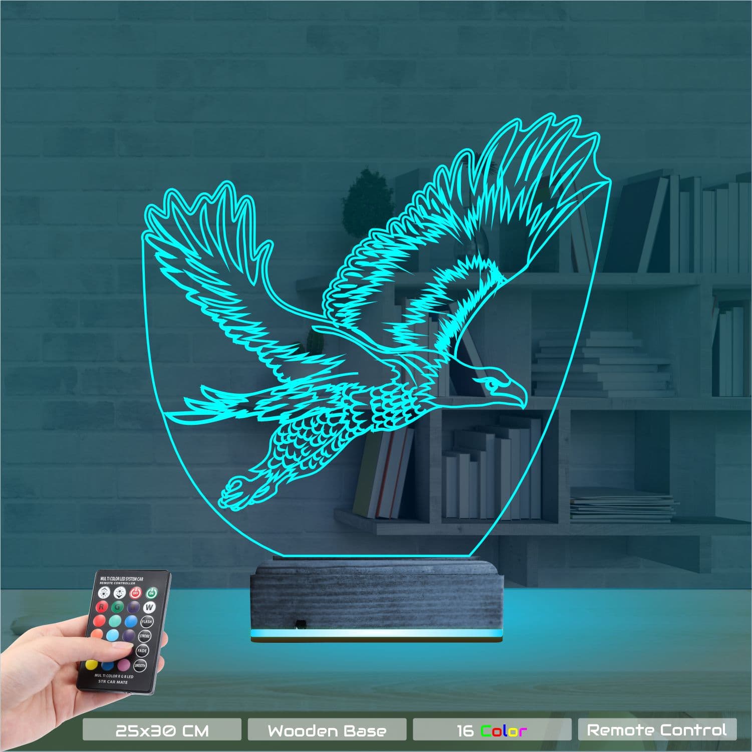 Орёл — 3D LED Ночник | Подарок мужчине 9