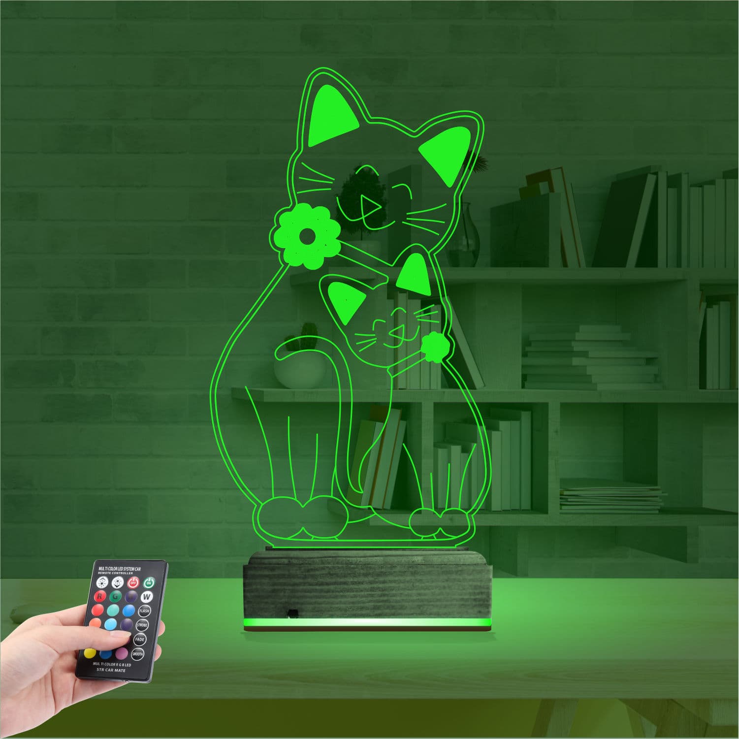 Кошки — 3D LED Ночник | Подарок маме или ребенку 6