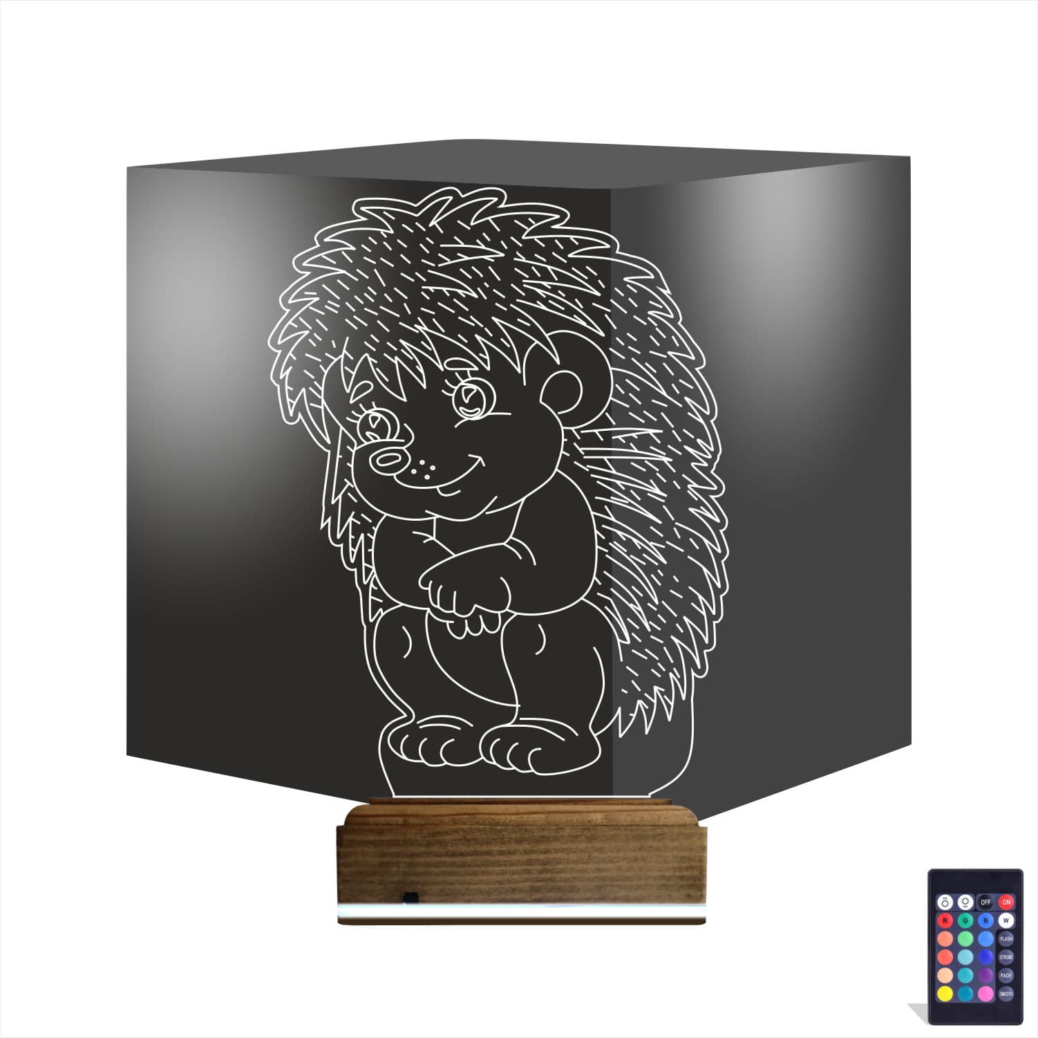 Ёжик — 3D LED Ночник | Подарок ребёнку 1