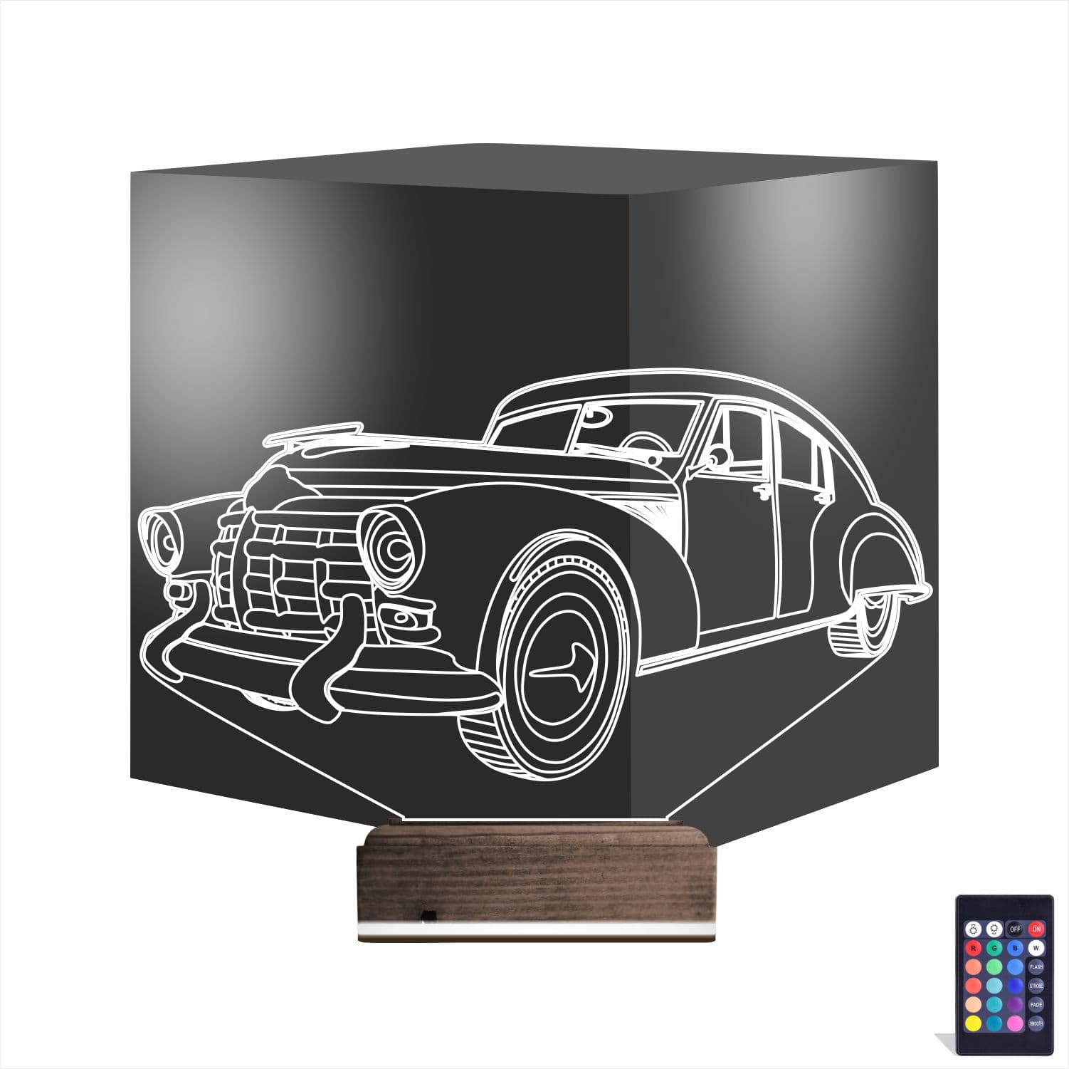 Ретро автомобиль — 3D LED Ночник | Подарок мужчине 1