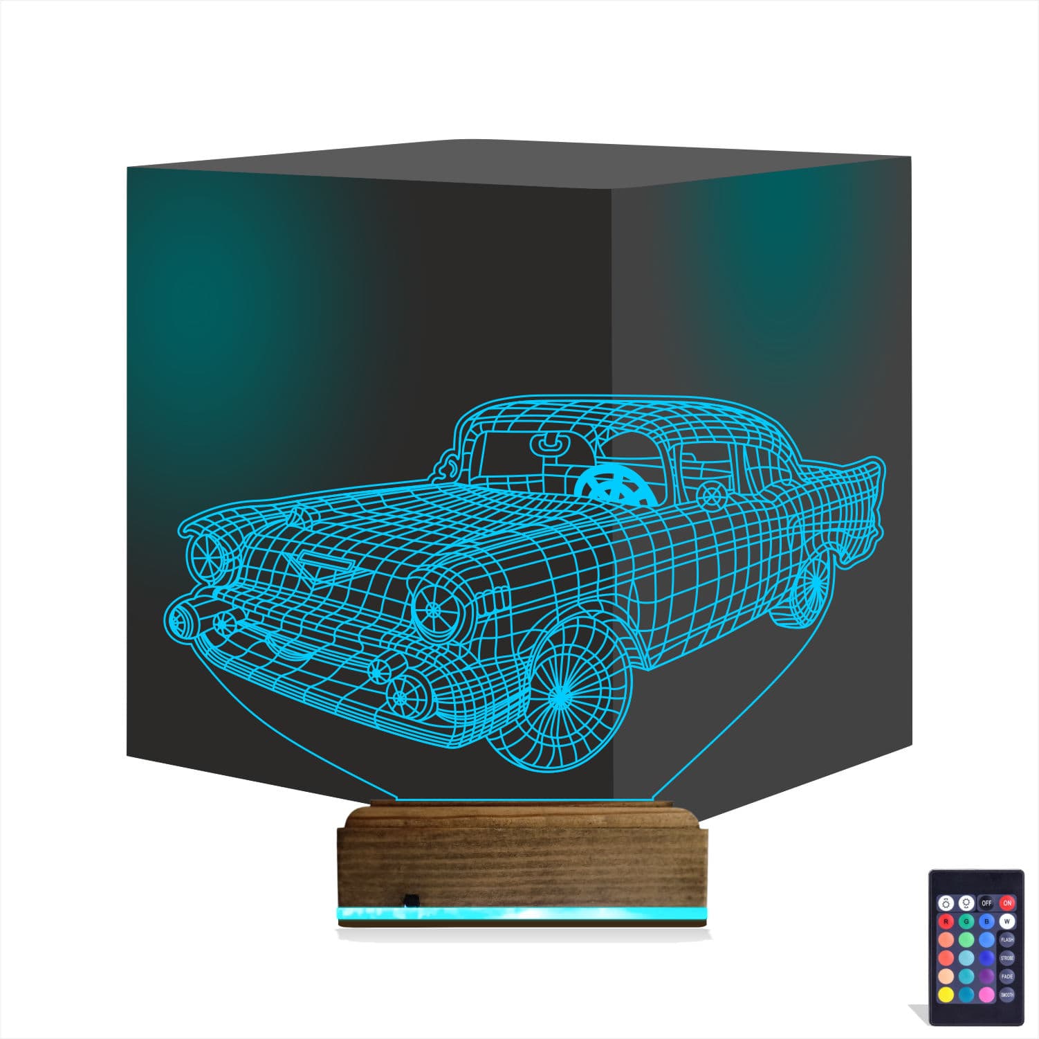 Ретро Автомобиль — 3D LED Ночник | Подарок мужчине 1