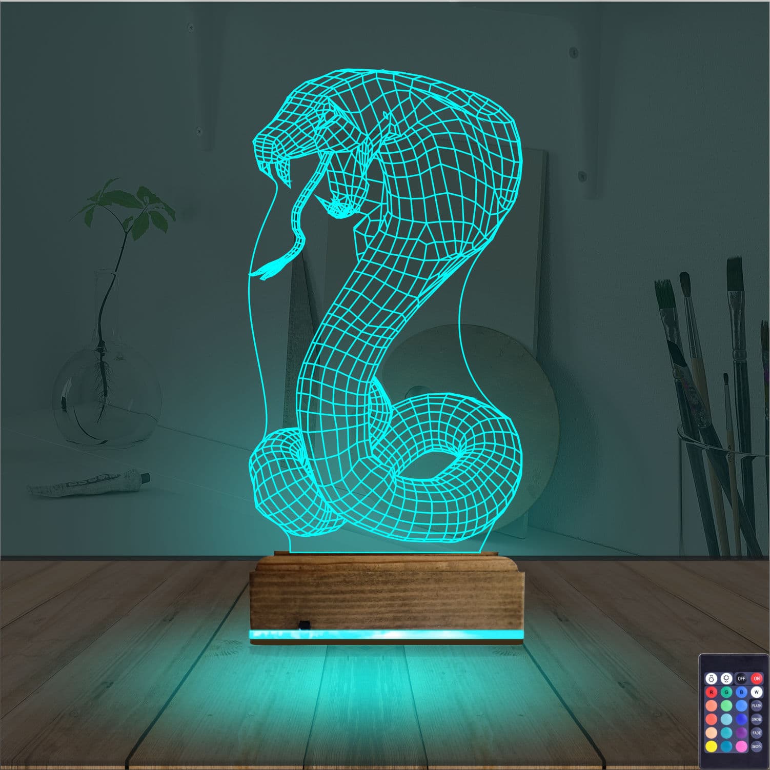 Кобра 3D Ночник 3