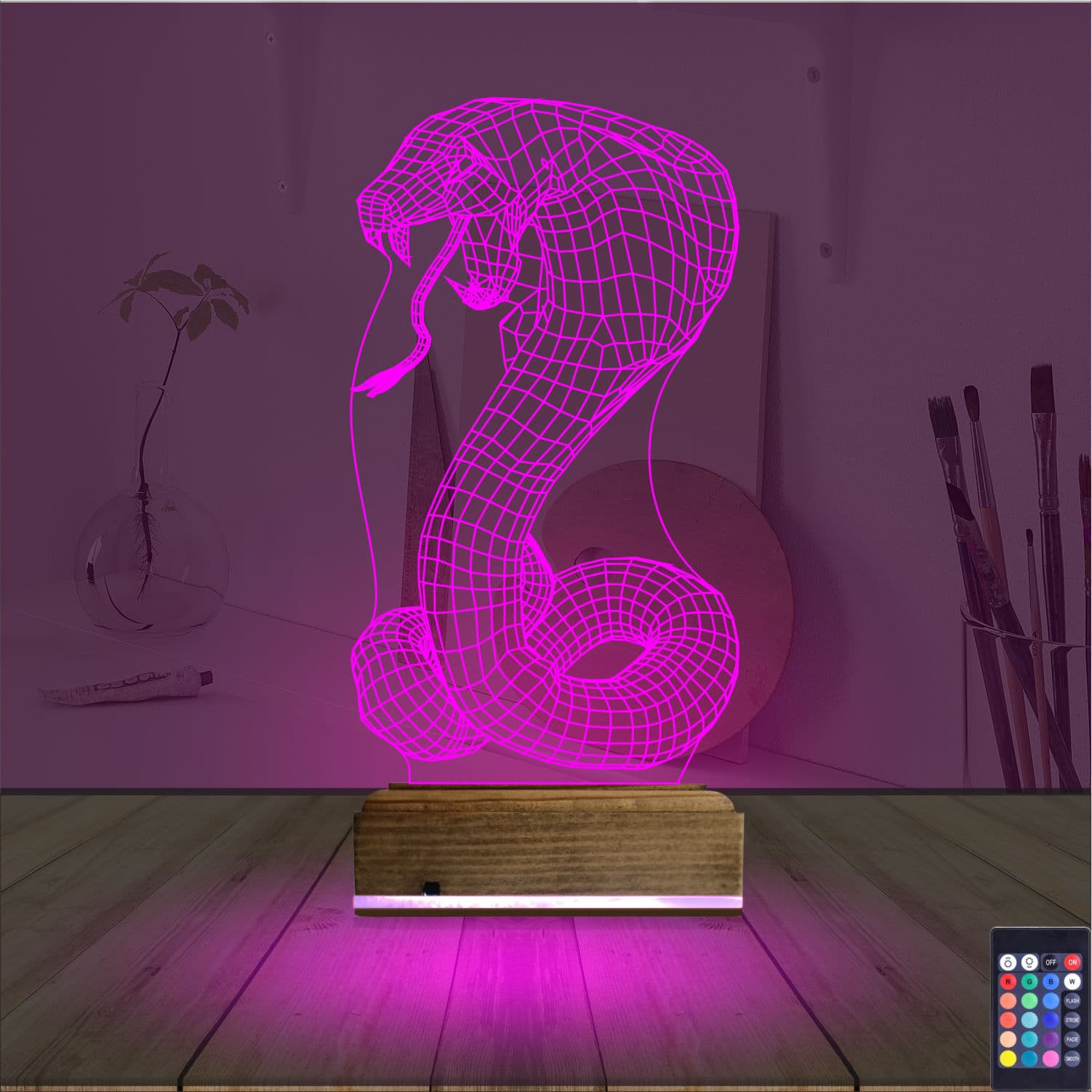 Кобра 3D Ночник 4