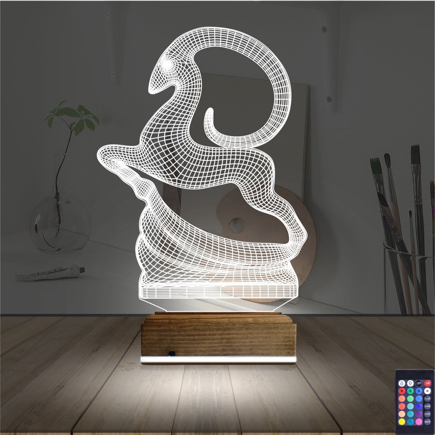 3D Düz Lamba #114 2