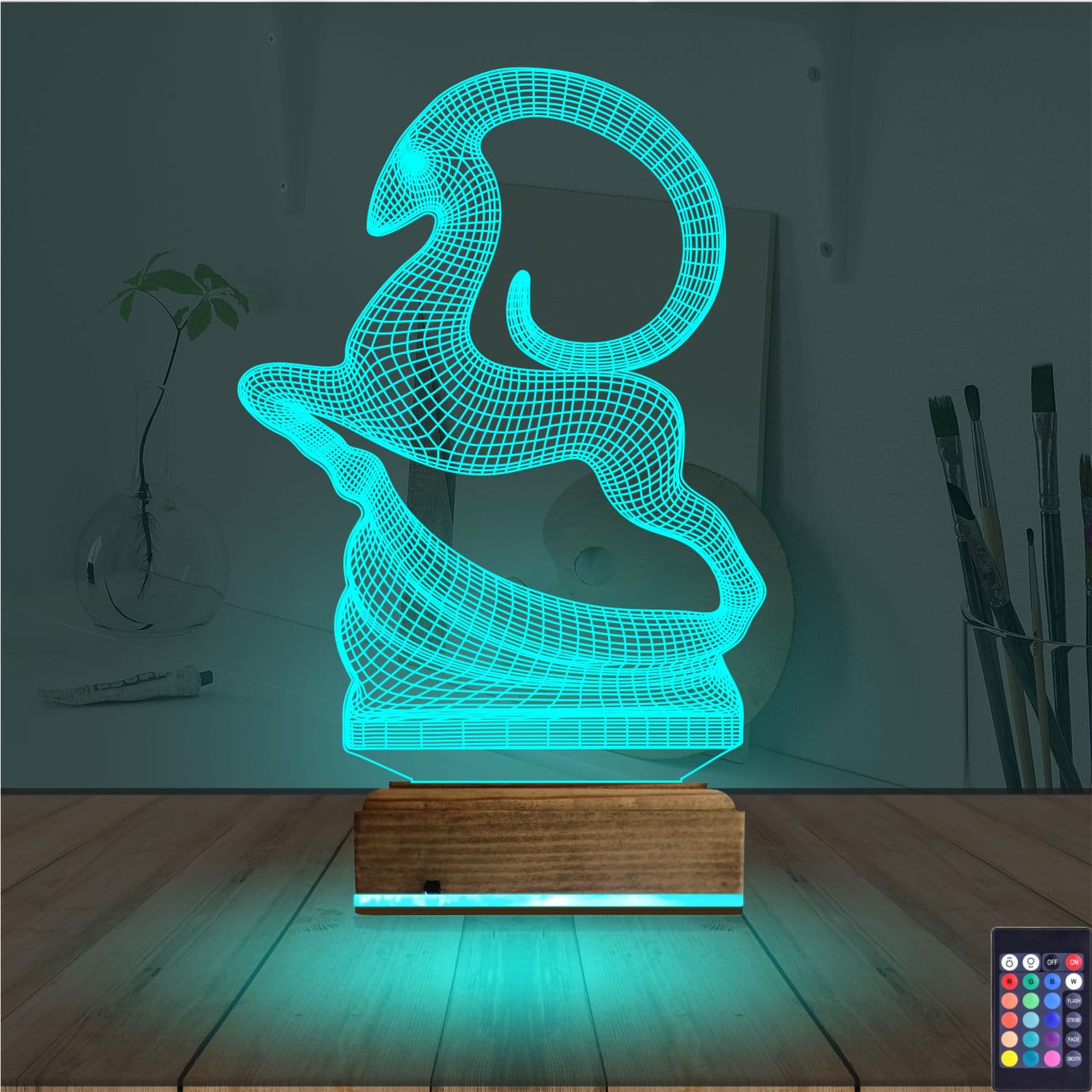 3D Düz Lamba #114 3