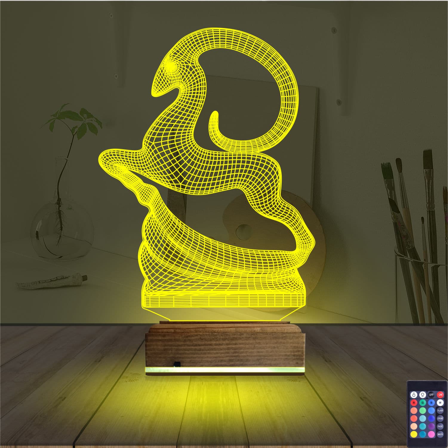 3D Düz Lamba #114 5