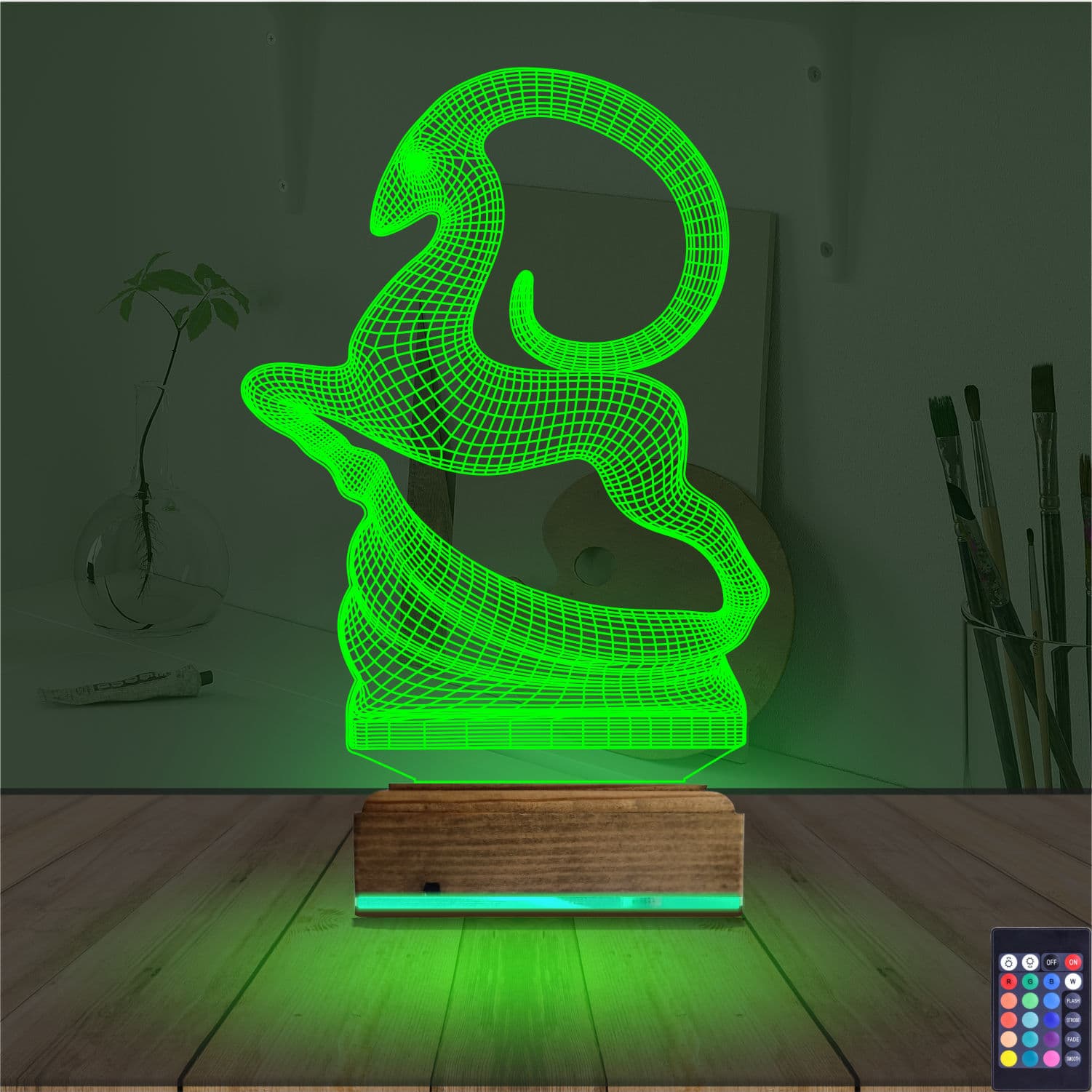 3D Düz Lamba #114 6