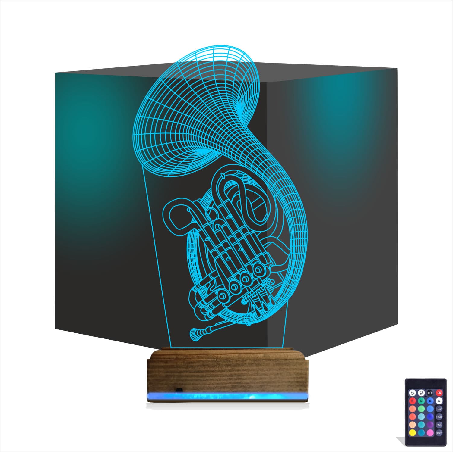 Туба — 3D LED Ночник | Подарок музыканту 1