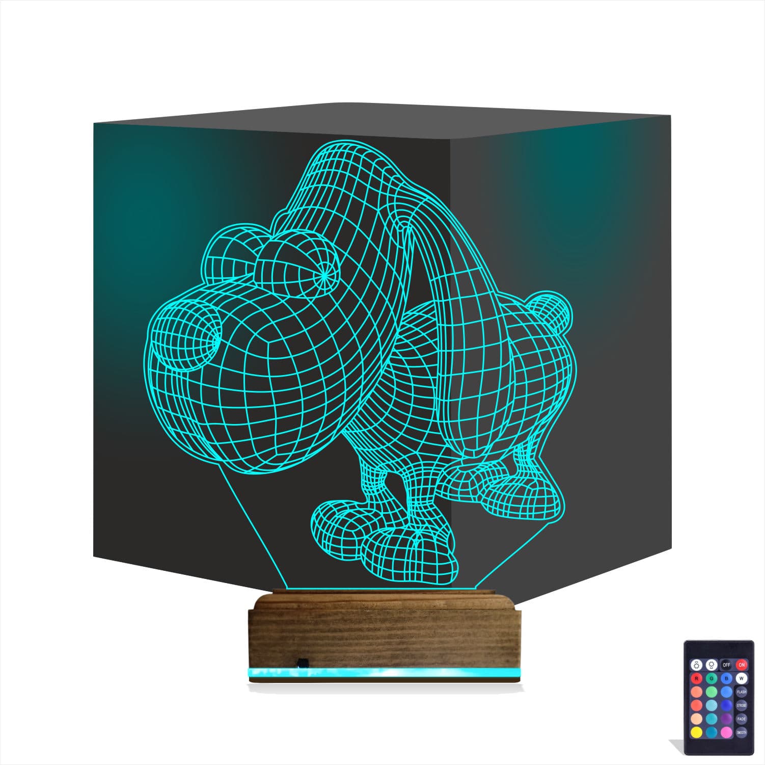 Собака — 3D LED Ночник | Подарок детям 1