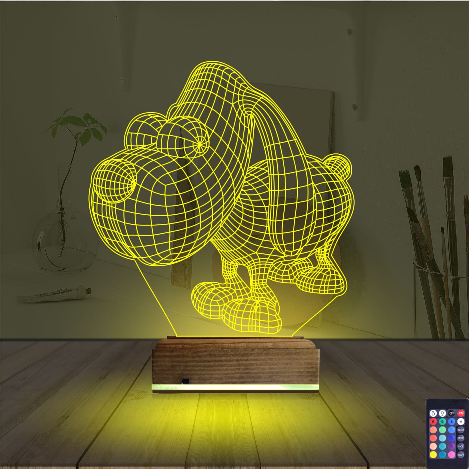 Собака — 3D LED Ночник | Подарок детям 5