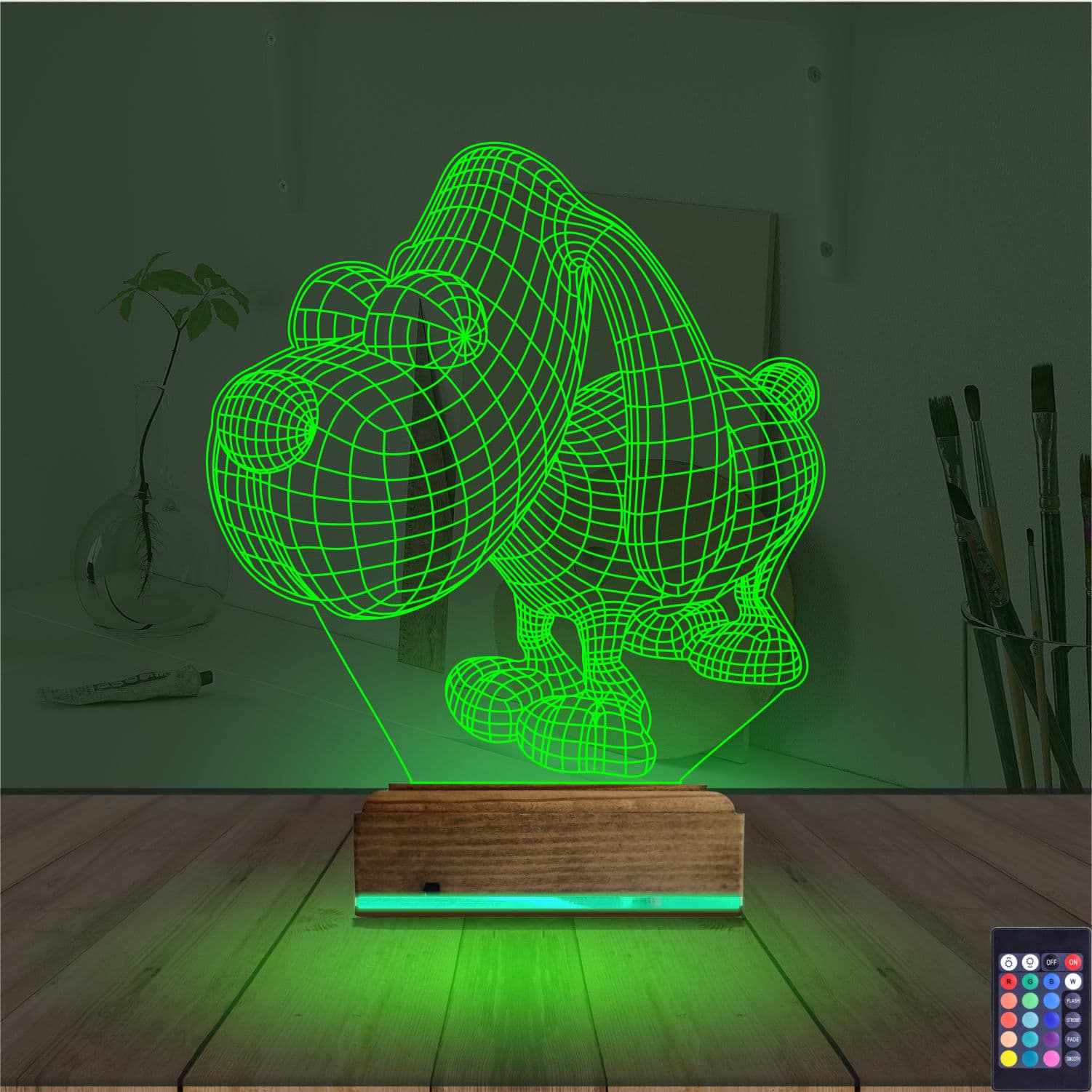 Собака — 3D LED Ночник | Подарок детям 6