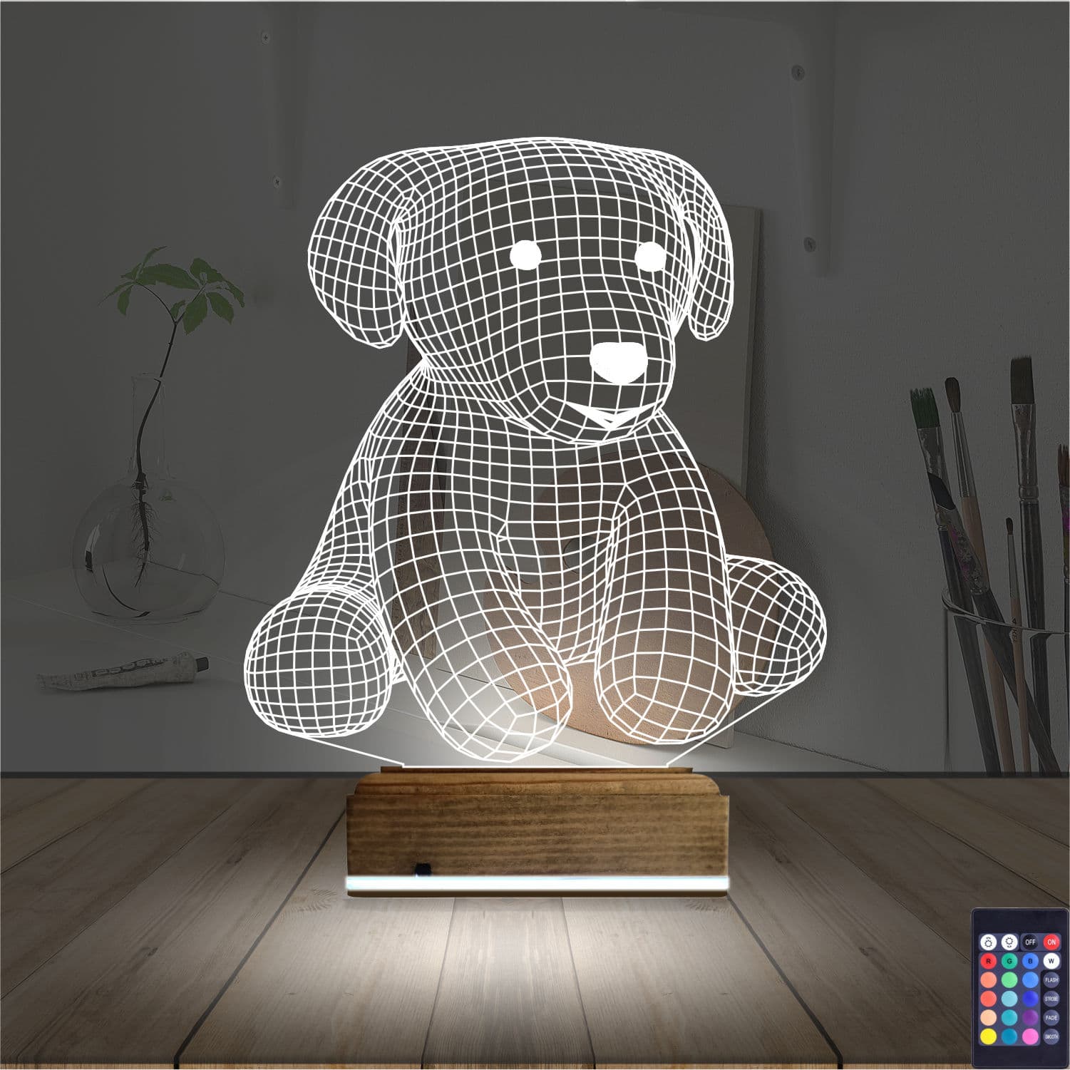 Щенок 3D Ночник 2