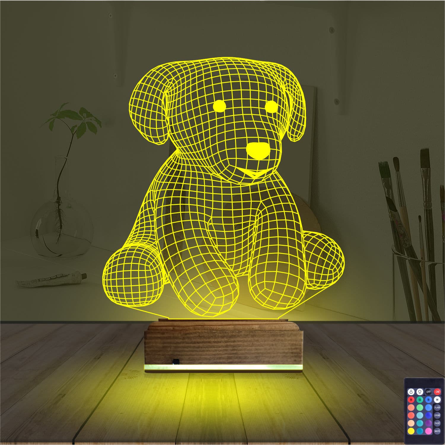 Щенок 3D Ночник 5