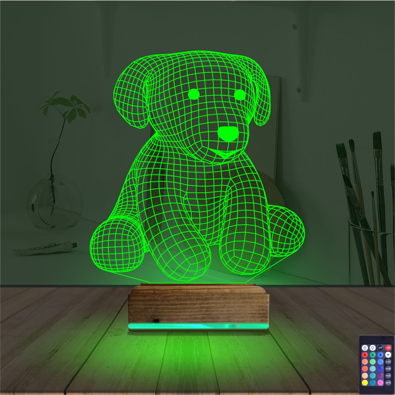 Щенок 3D Ночник 6