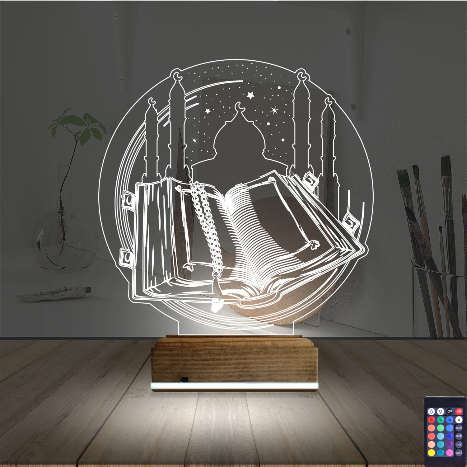 Коран и Мечеть — 3D LED Ночник | Религиозный подарок 2