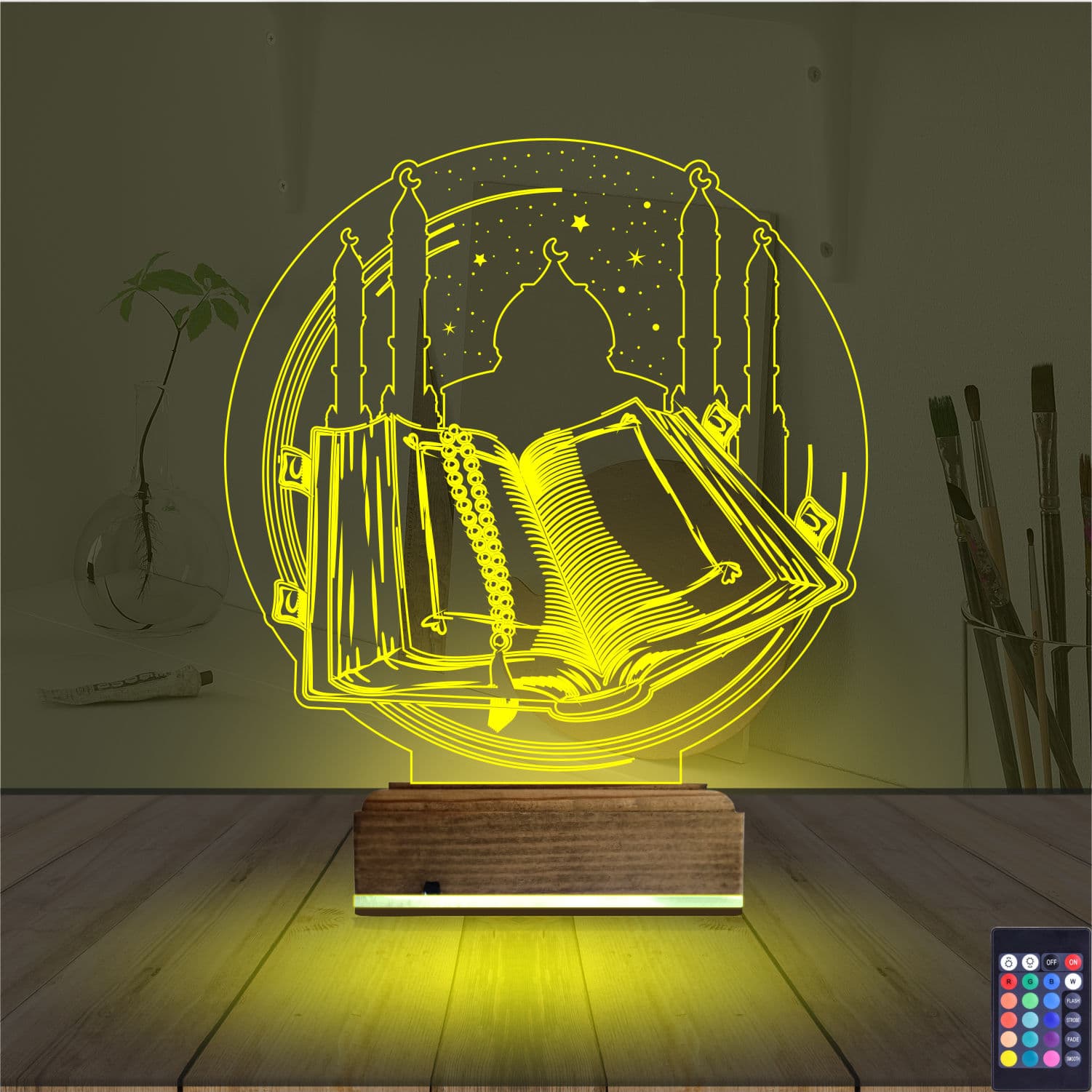 Коран и Мечеть — 3D LED Ночник | Религиозный подарок 5