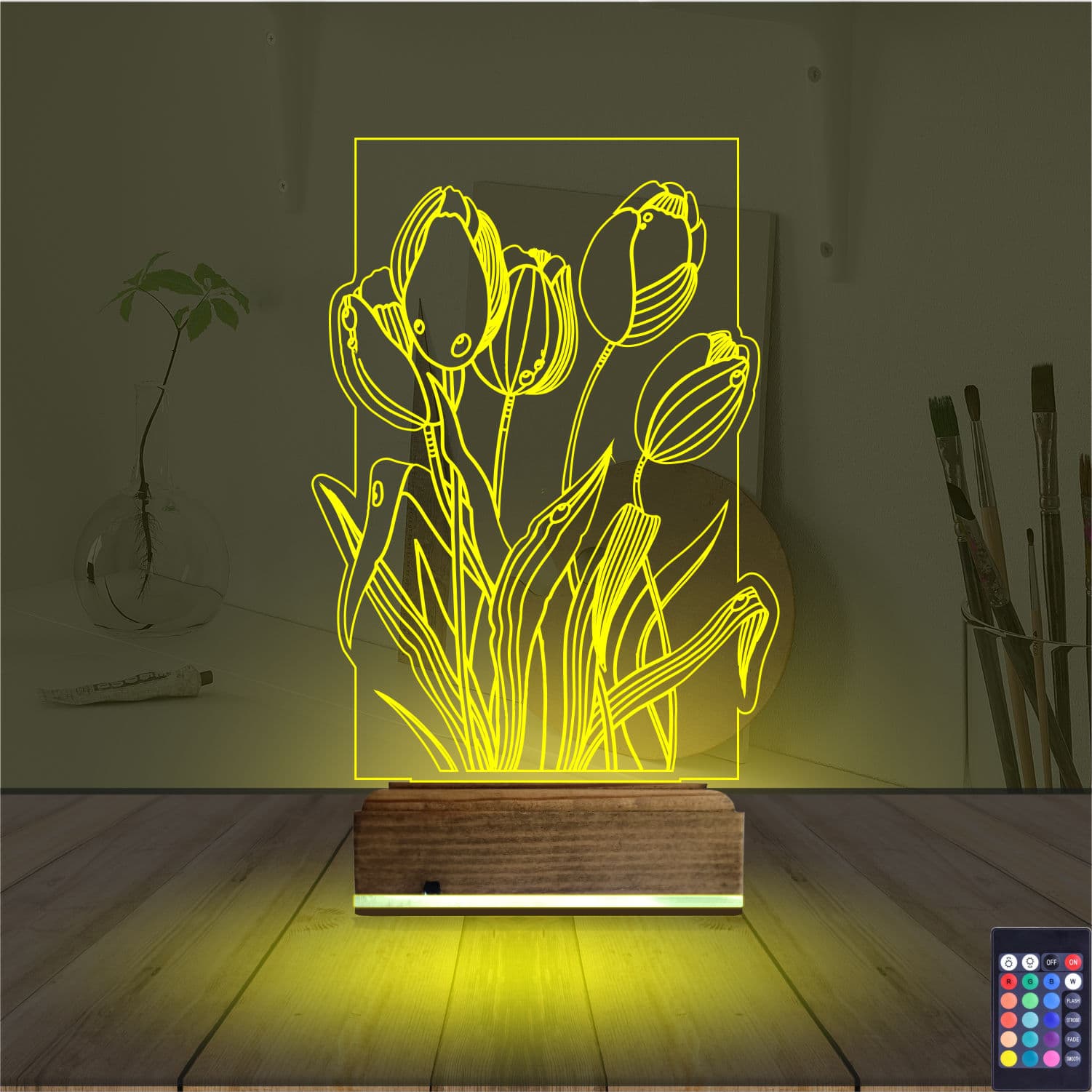 Тюльпаны — 3D LED Ночник | Подарок маме или любимой 5