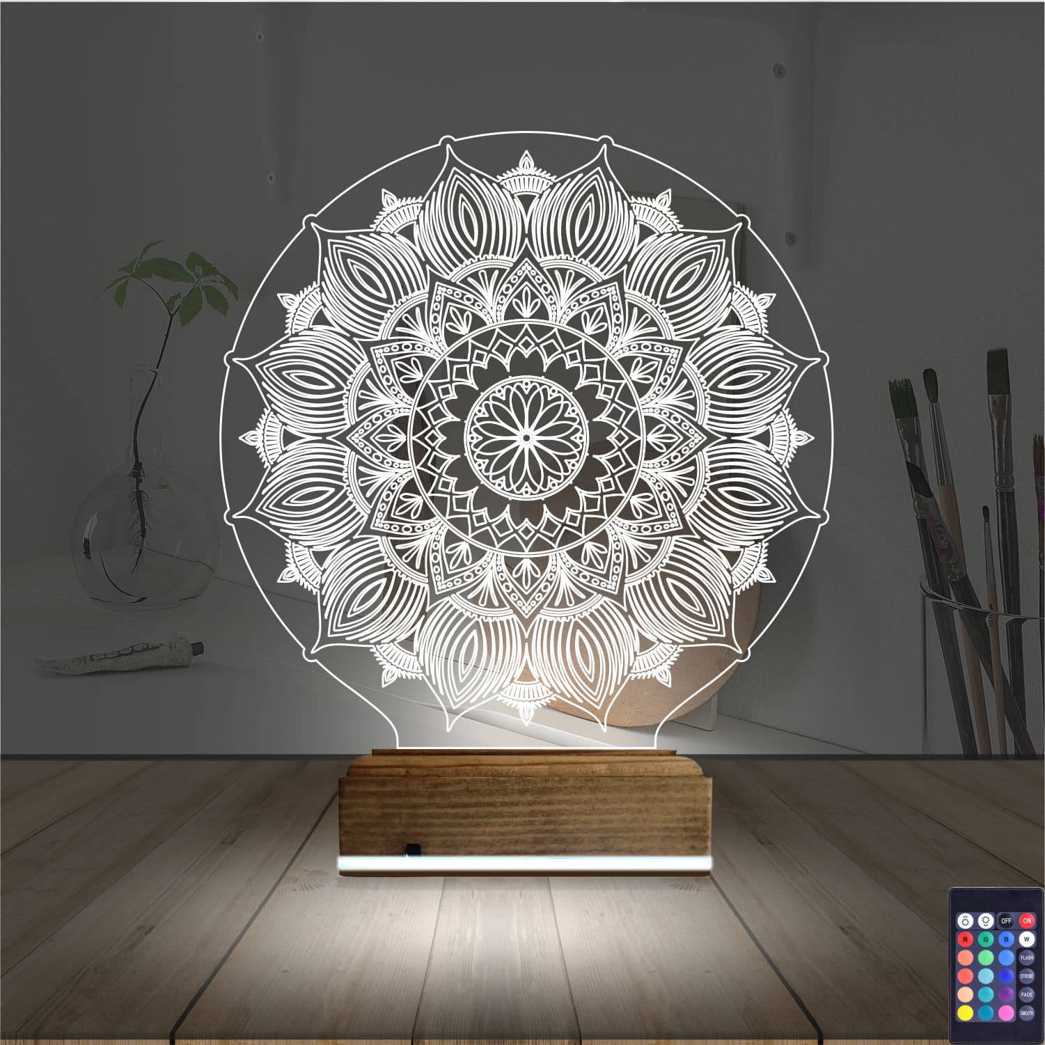 Мандала — 3D LED Ночник | Подарок для медитации и дома 2