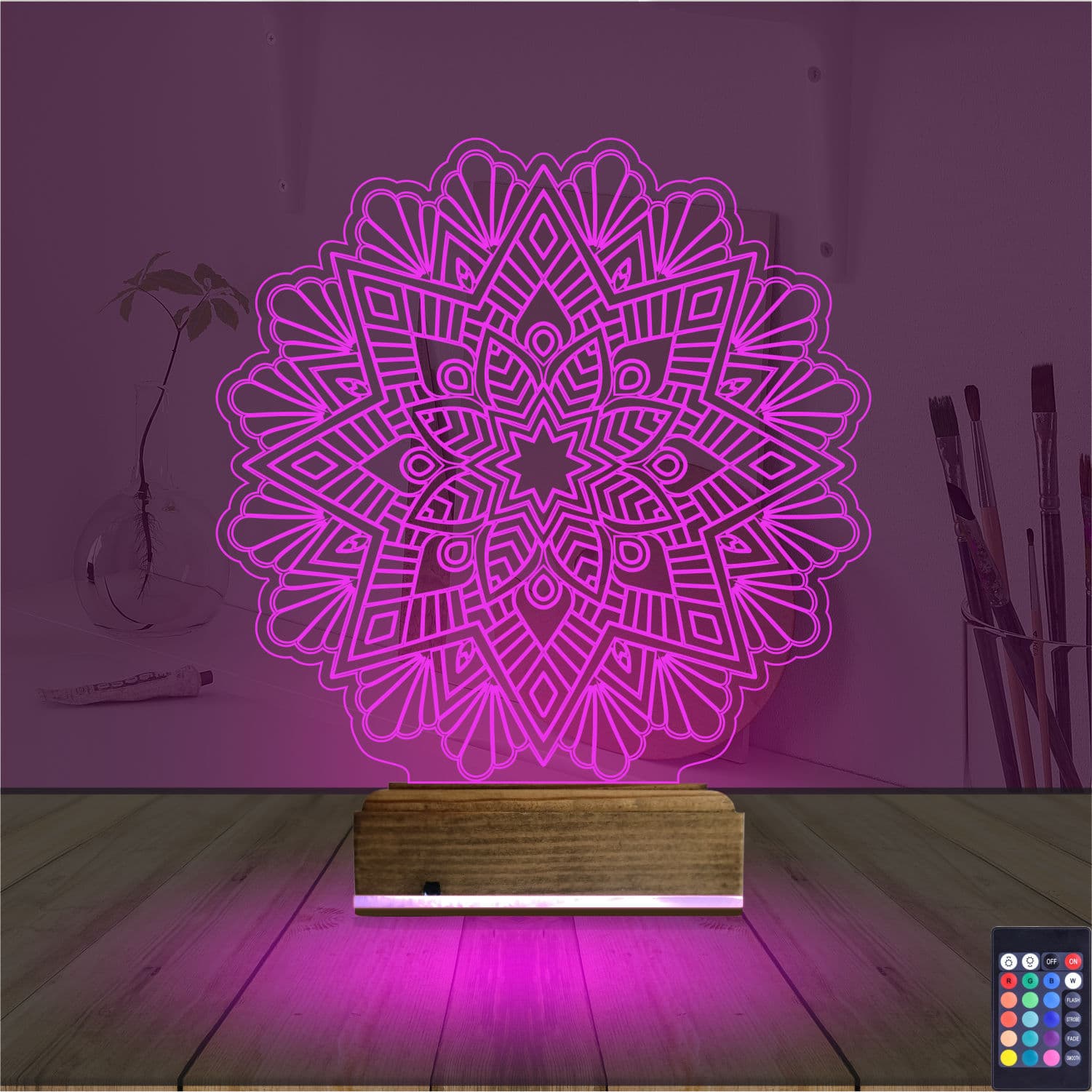 Мандала 3D Ночник 4