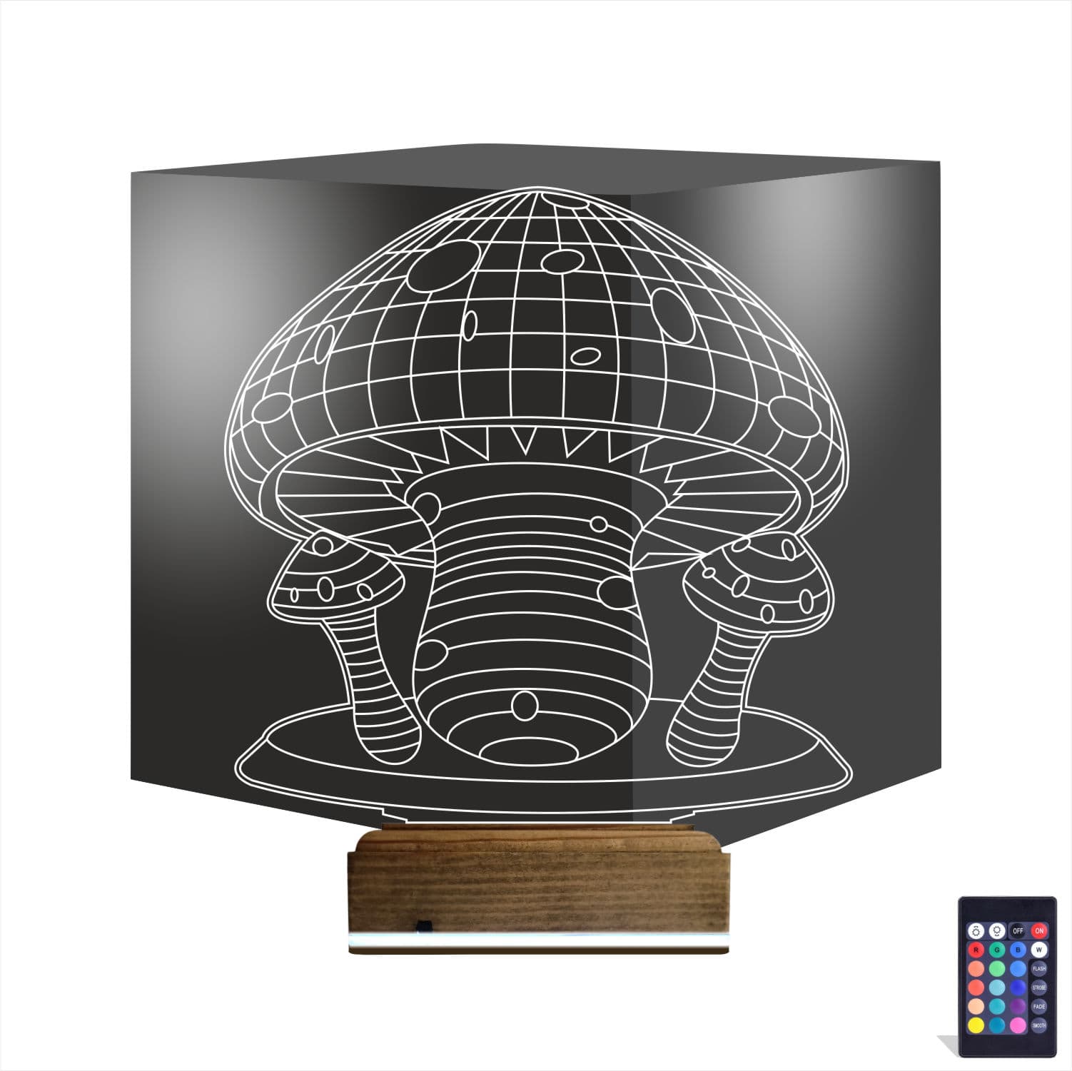 Грибы — 3D LED Ночник | Оригинальный подарок 1