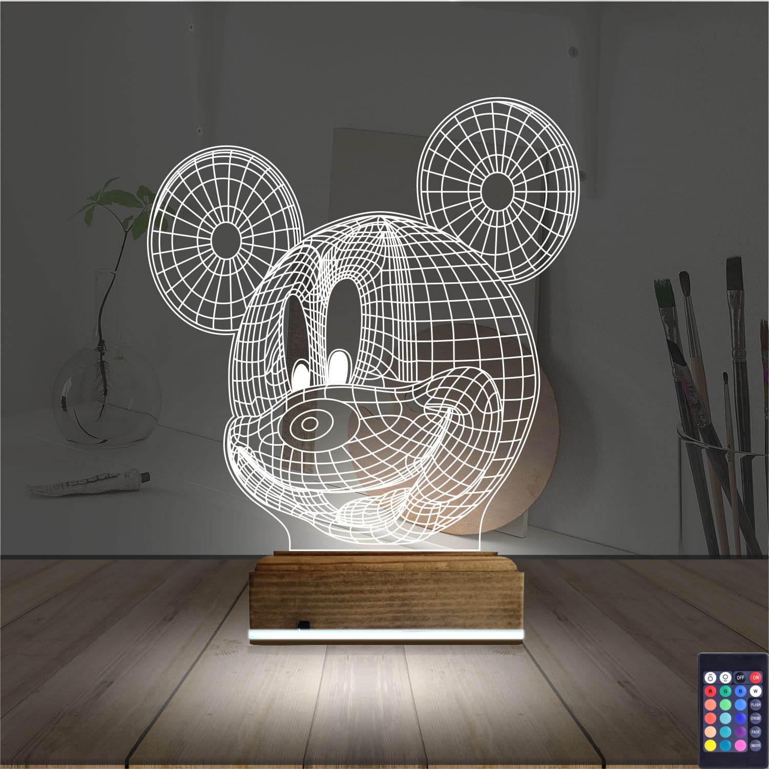 Микки Маус — 3D LED Ночник | Подарок детям 2