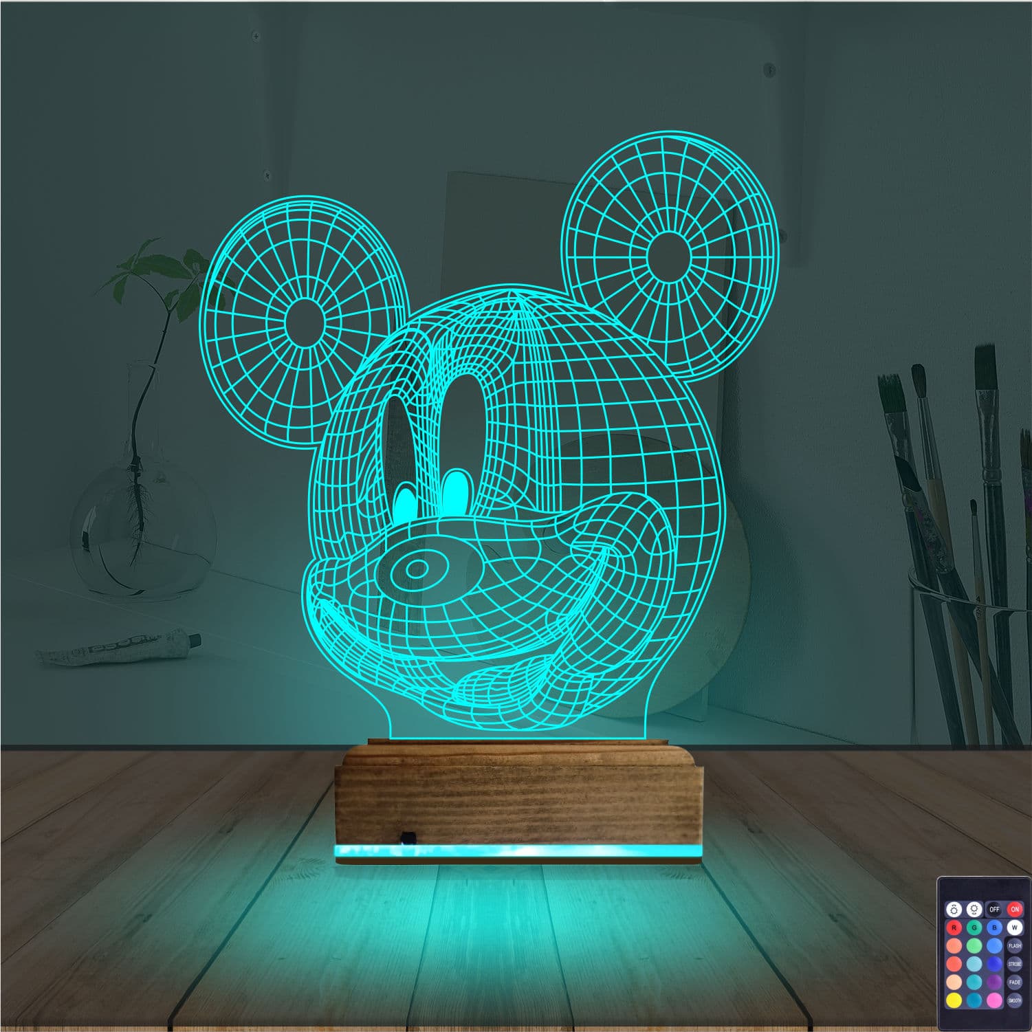 Микки Маус — 3D LED Ночник | Подарок детям 3