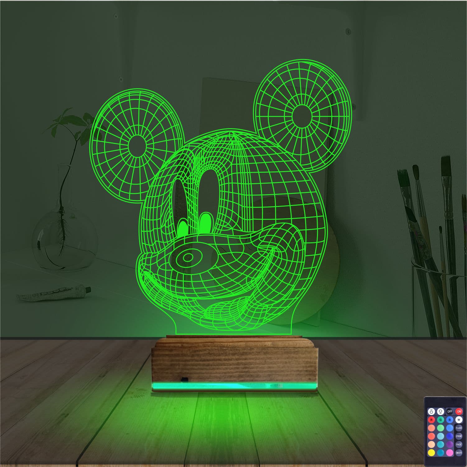 Микки Маус — 3D LED Ночник | Подарок детям 6