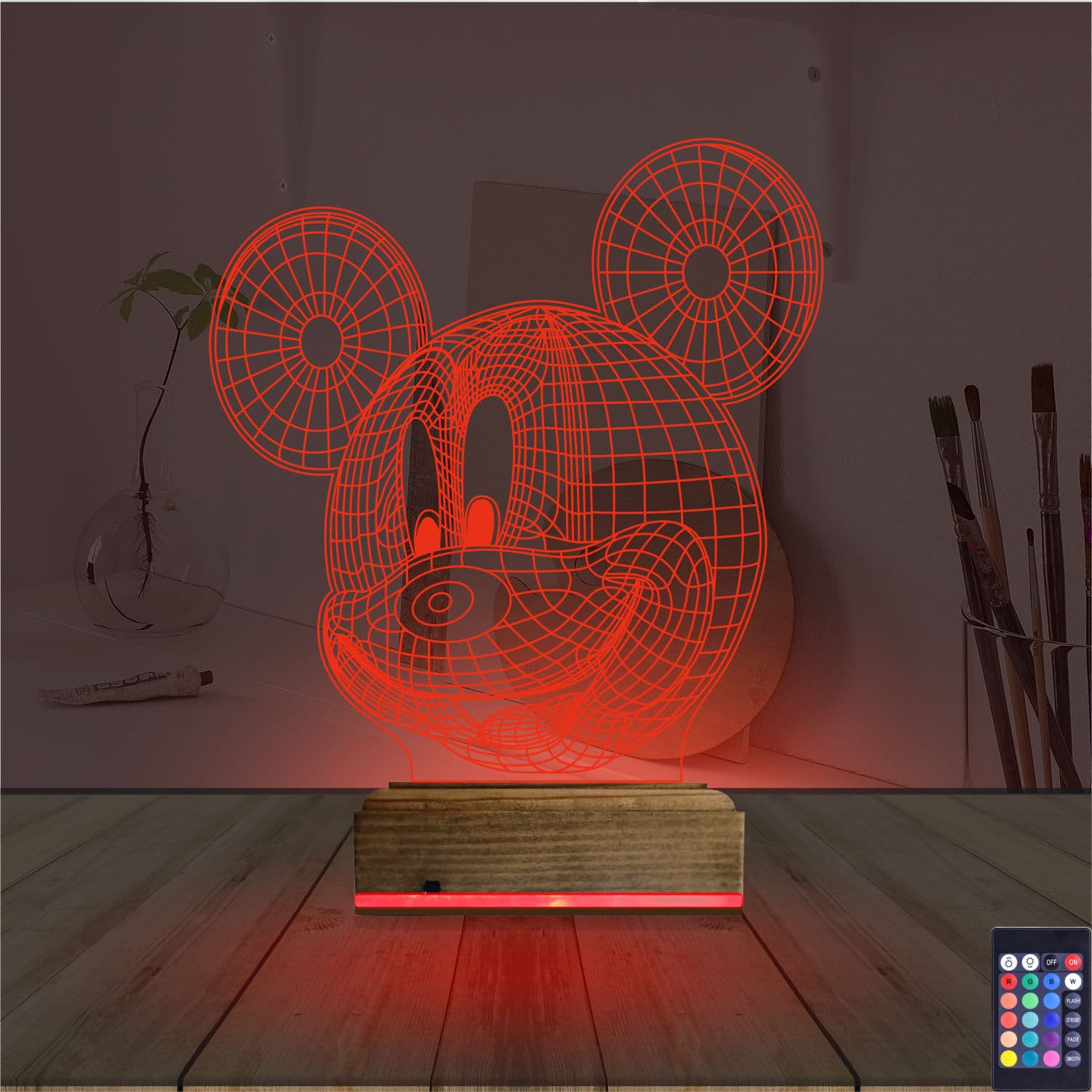 Микки Маус — 3D LED Ночник | Подарок детям 7