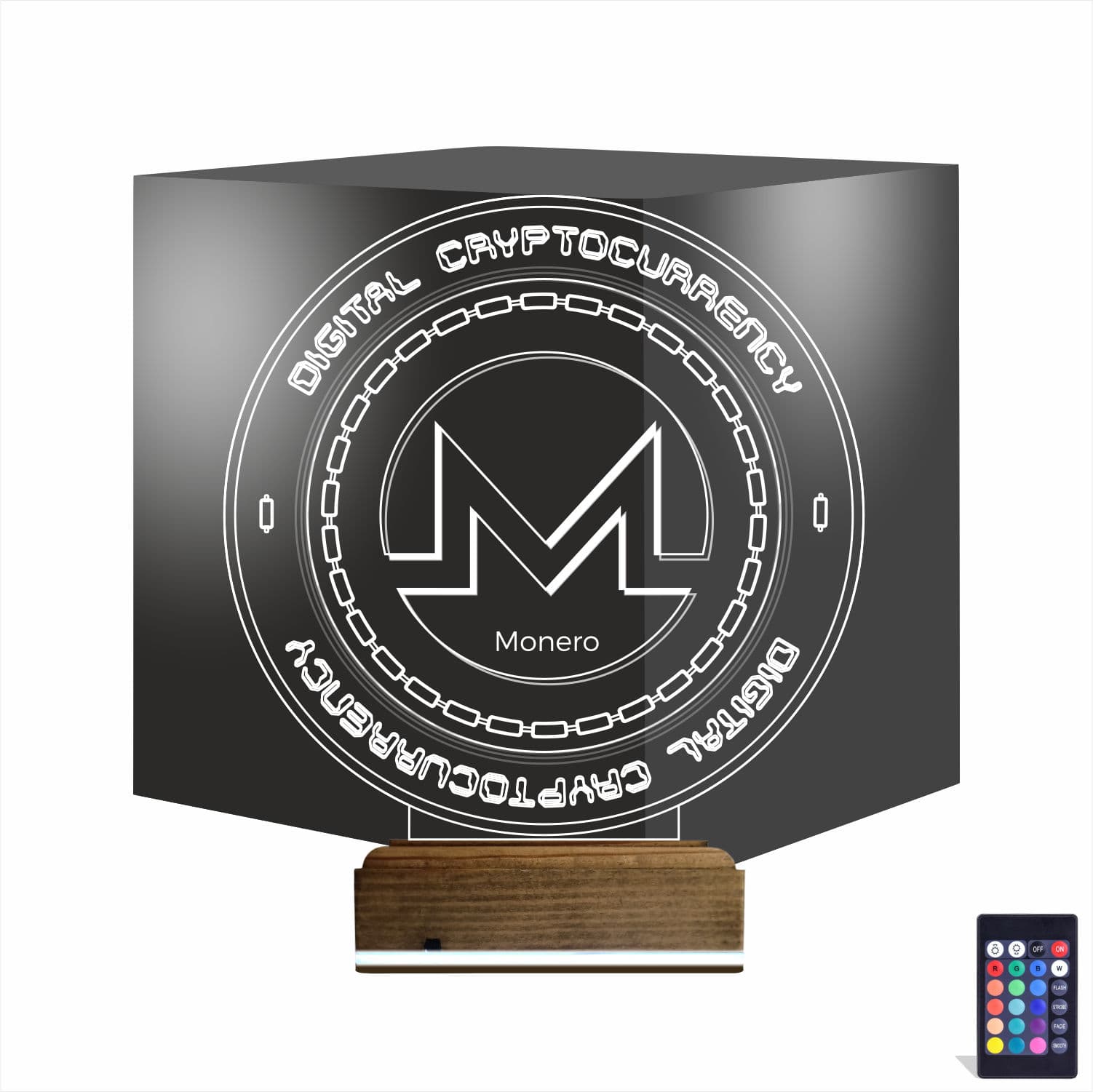 Monero — 3D LED Ночник | Подарок трейдеру и криптоэнтузиасту 1