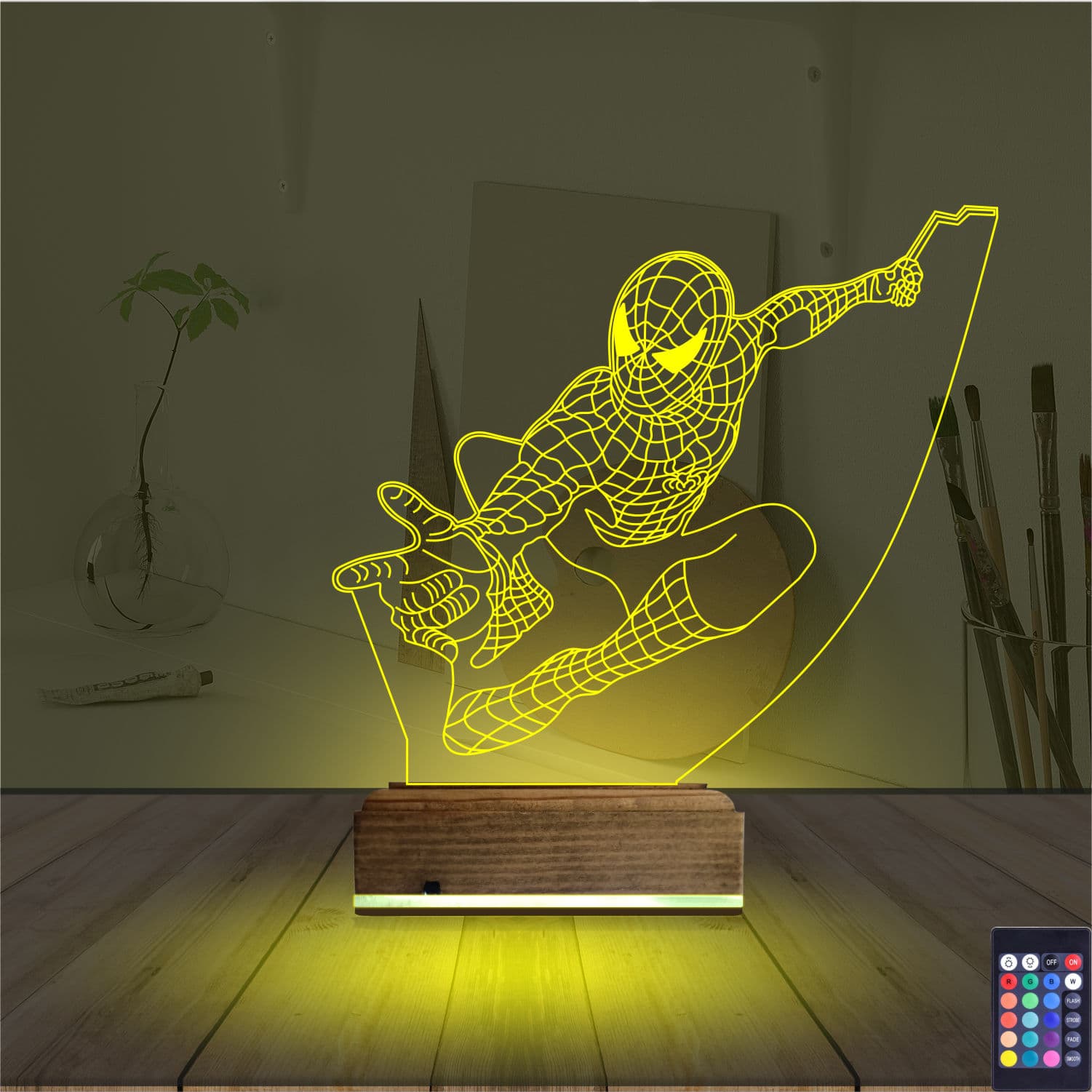 Человек-паук — 3D LED Ночник | Подарок фанатам Marvel 5