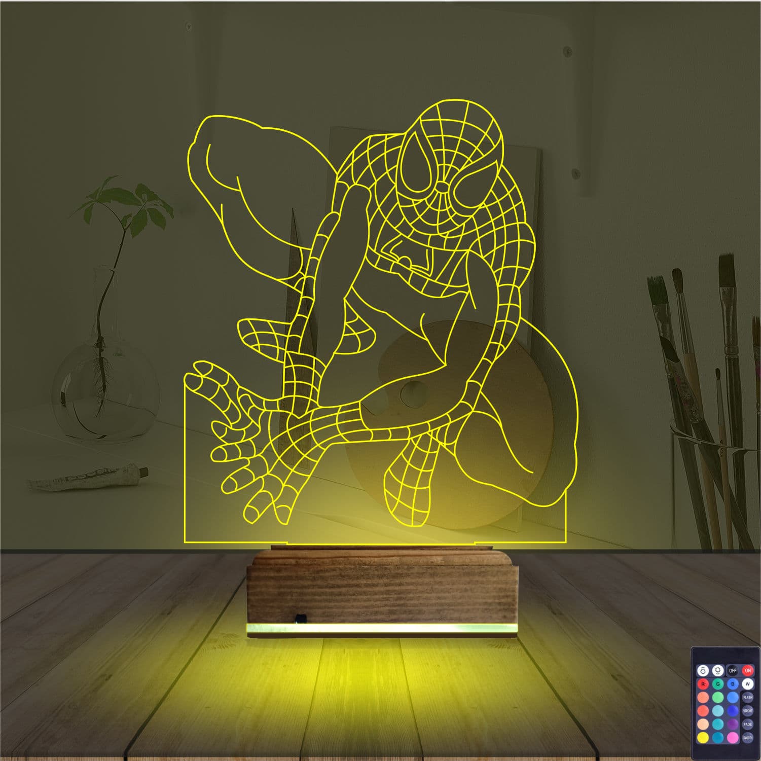 Человек-паук — 3D LED Ночник | Подарок фанату Marvel 5