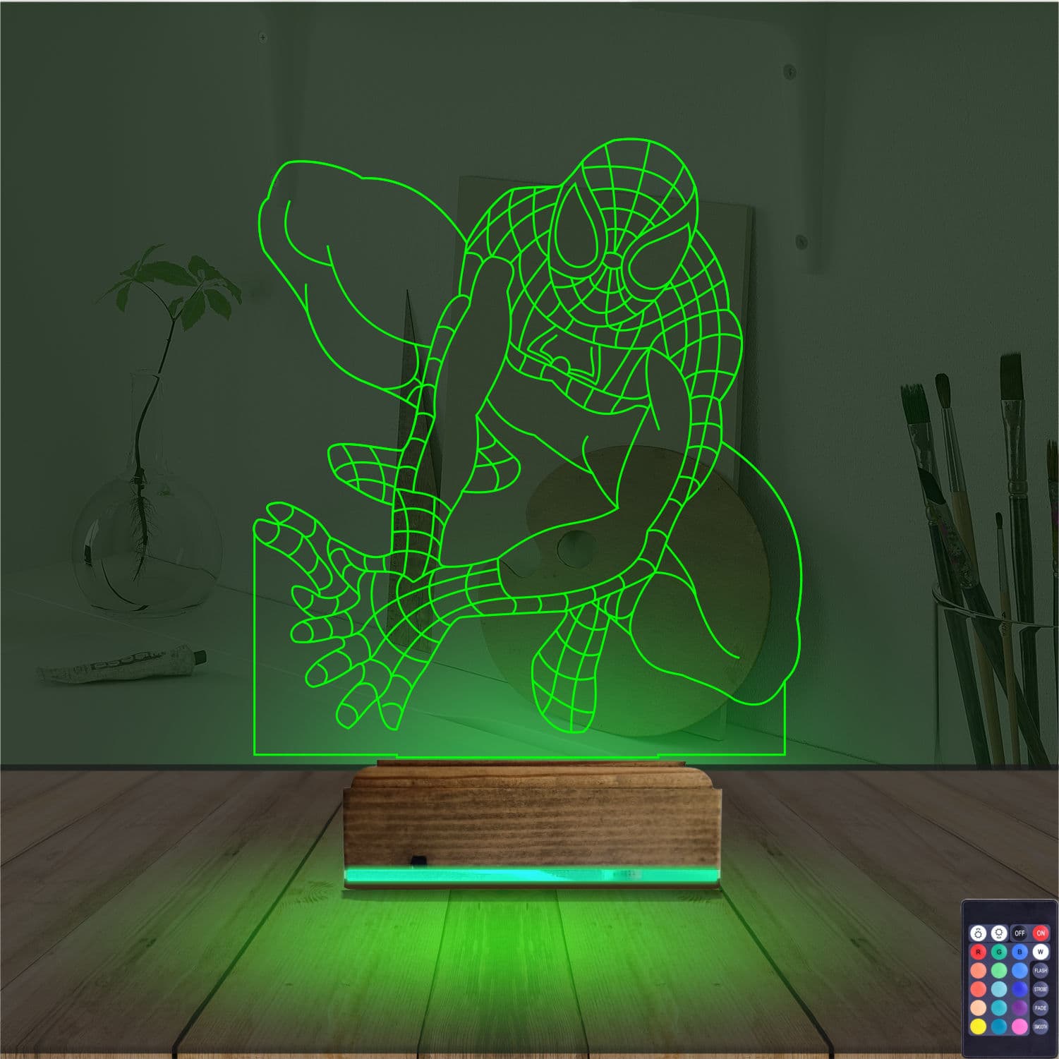 Человек-паук — 3D LED Ночник | Подарок фанату Marvel 6