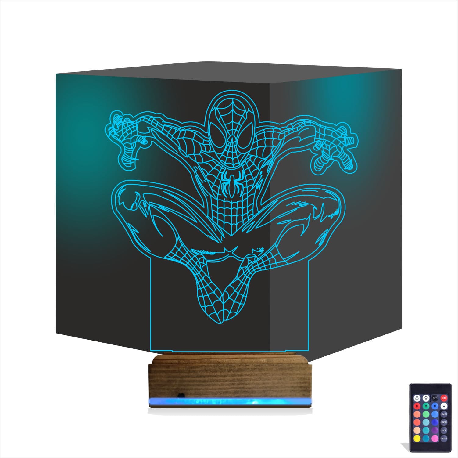 Человек-Паук — 3D LED Ночник | Подарок ребёнку 1