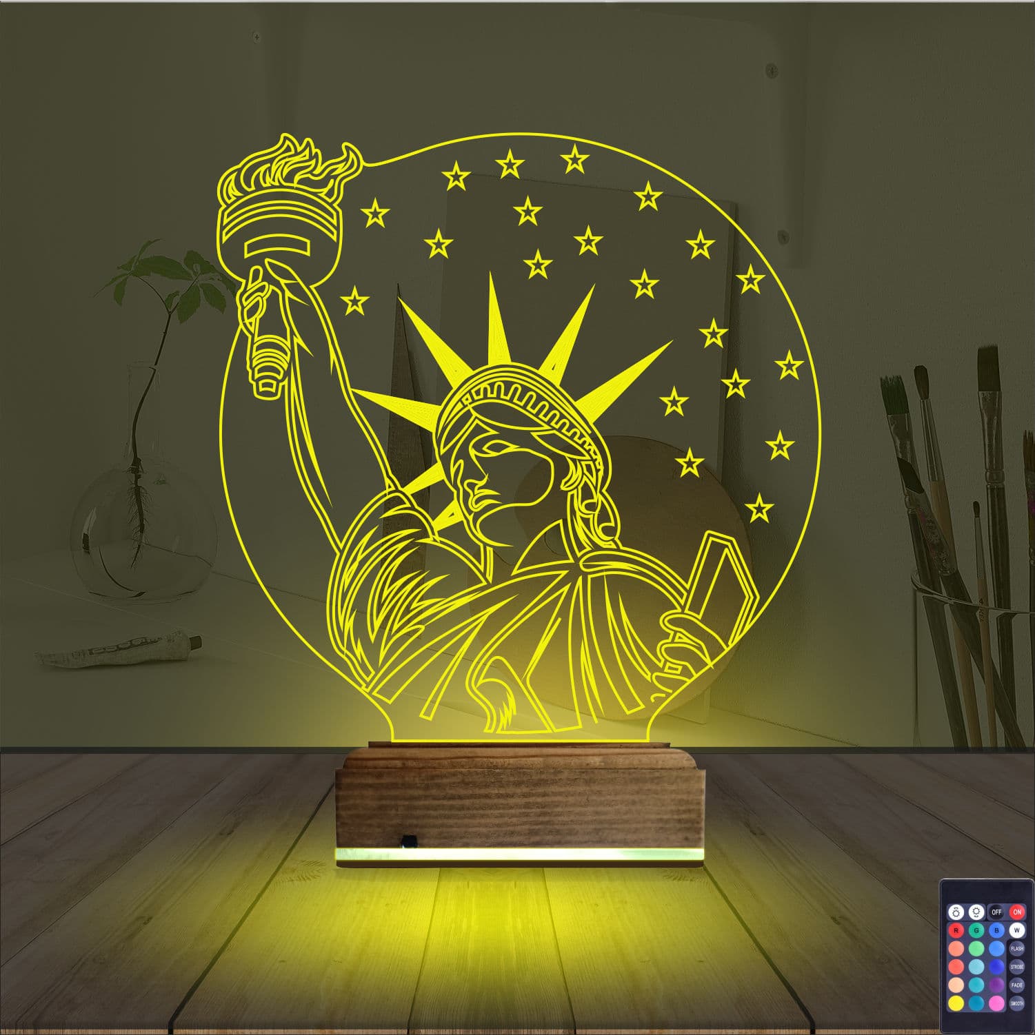 Статуя Свободы — 3D LED Ночник | Подарок путешественнику 5