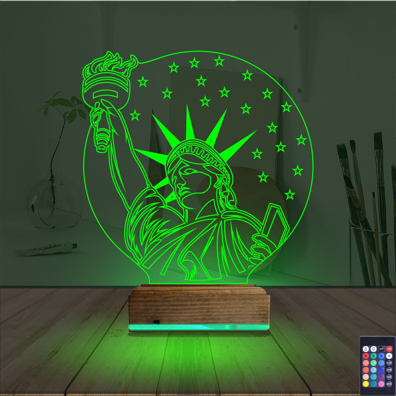 Статуя Свободы — 3D LED Ночник | Подарок путешественнику 6