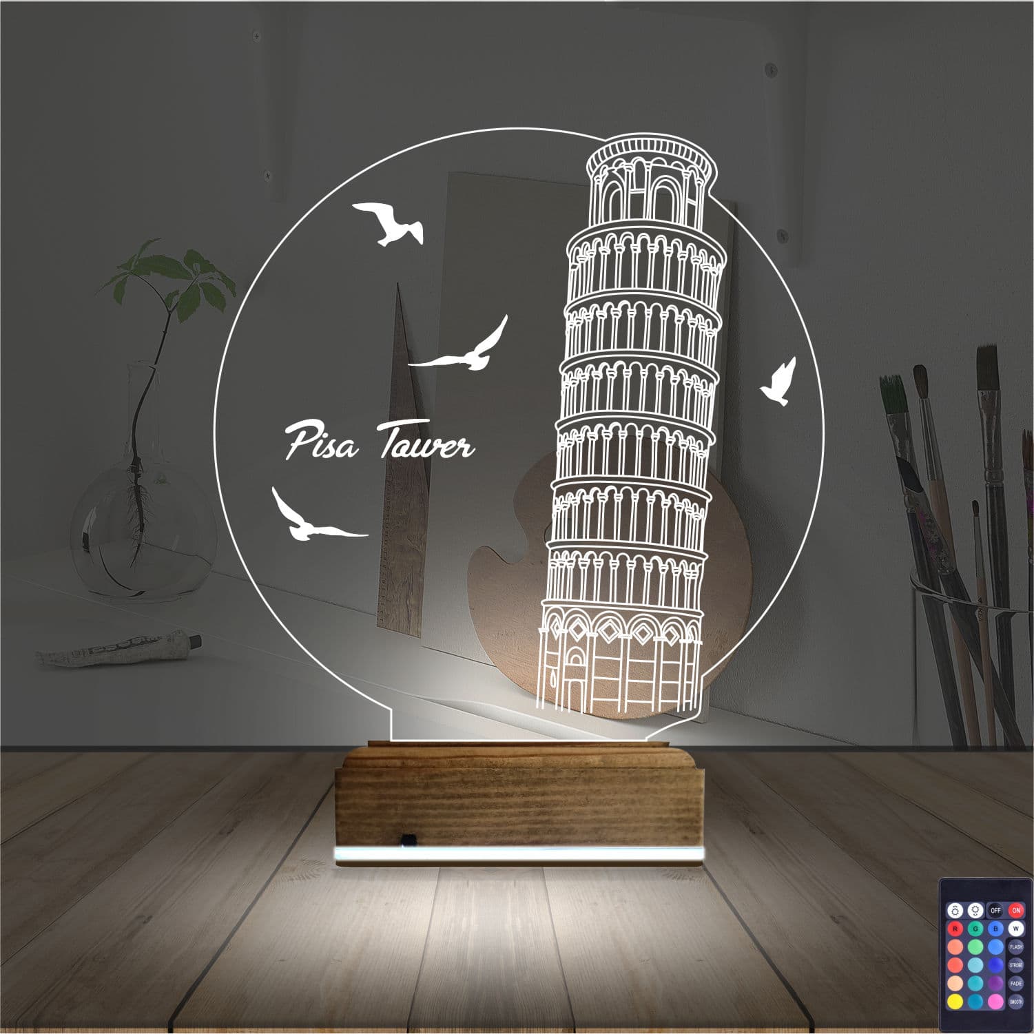 Пизанская башня 3D Ночник 2