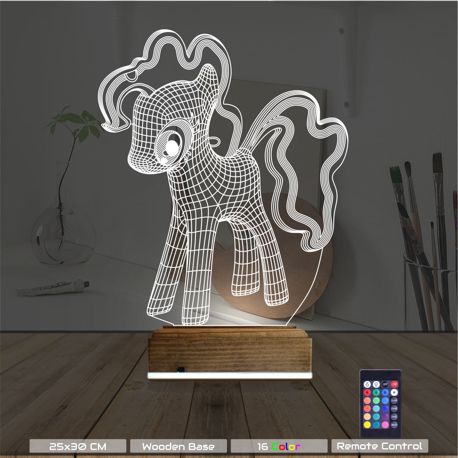 Пони — 3D LED Ночник | Подарок девочке 8