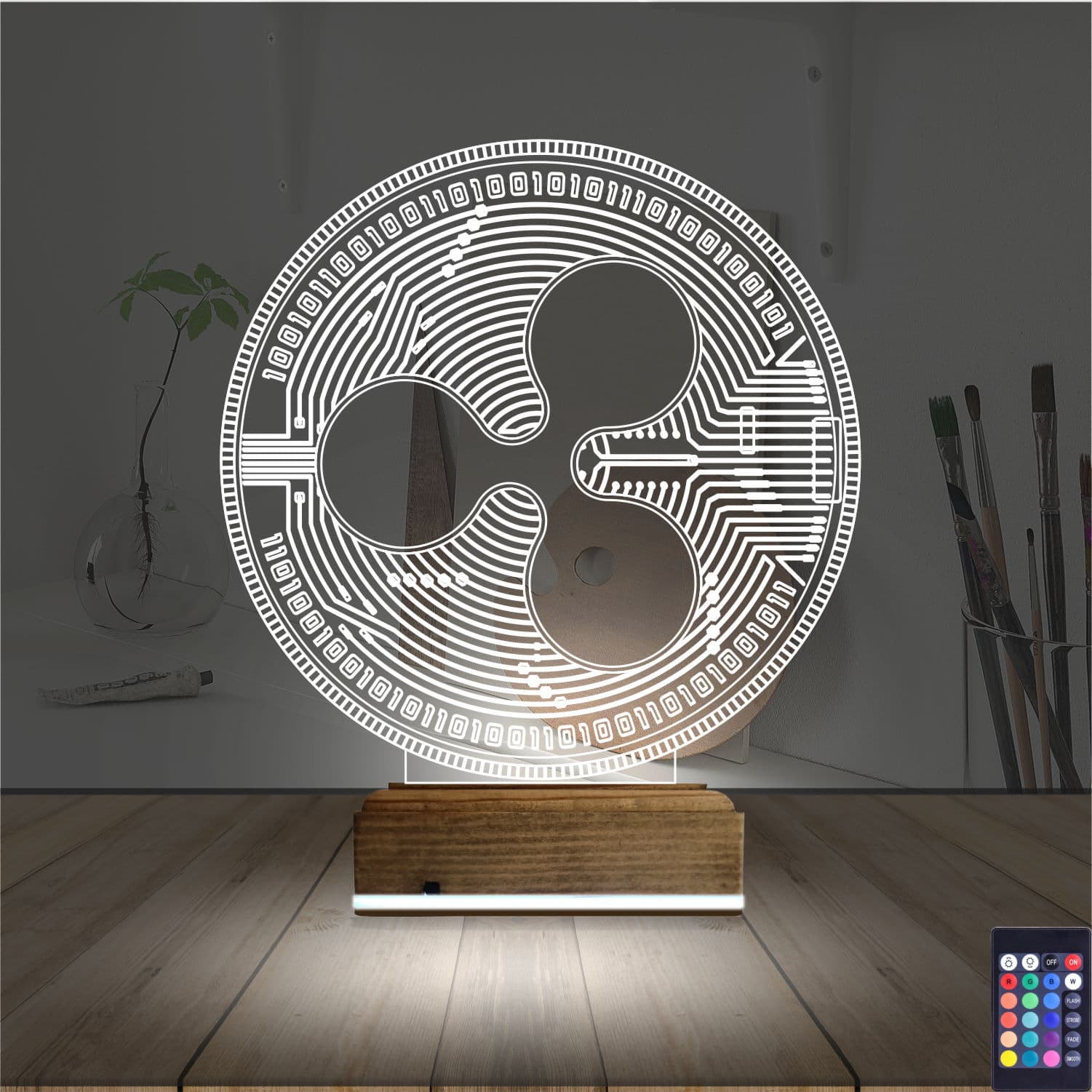 Ripple XRP — 3D LED Ночник | Подарок криптоэнтузиасту 2