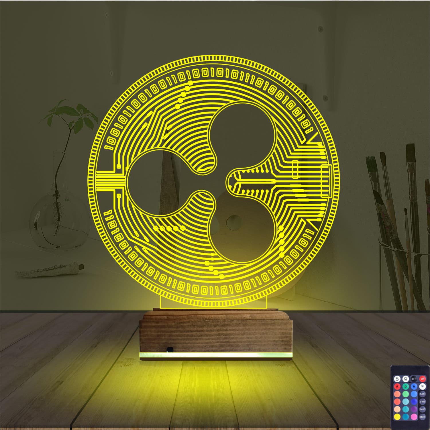 Ripple XRP — 3D LED Ночник | Подарок криптоэнтузиасту 5