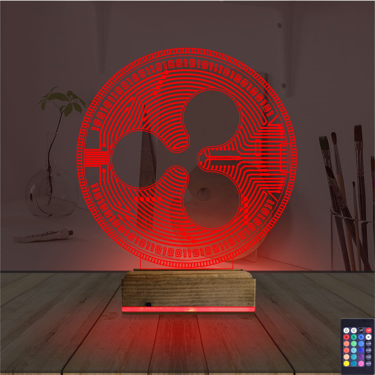 Ripple XRP — 3D LED Ночник | Подарок криптоэнтузиасту 7