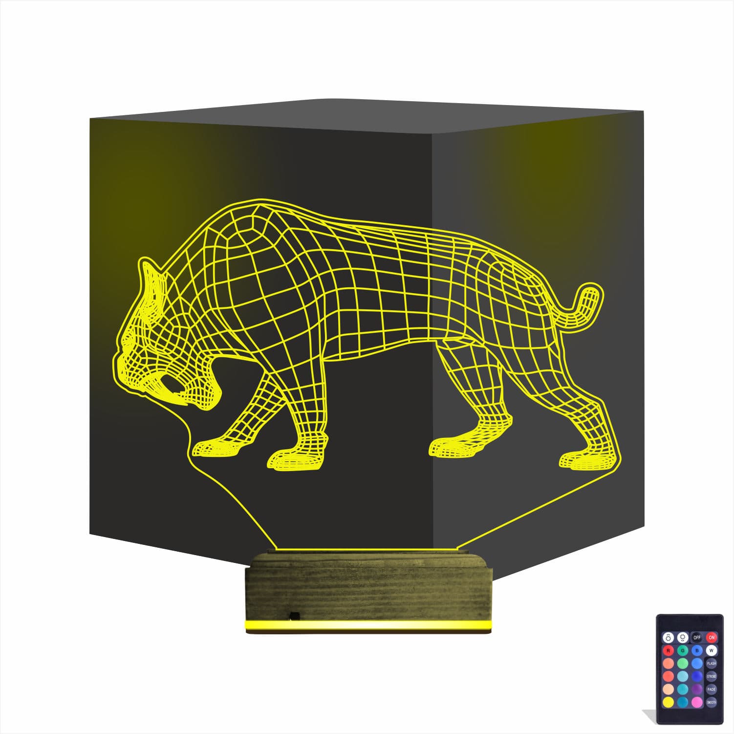 Саблезубый тигр — 3D LED Ночник | Подарок мужчине 1