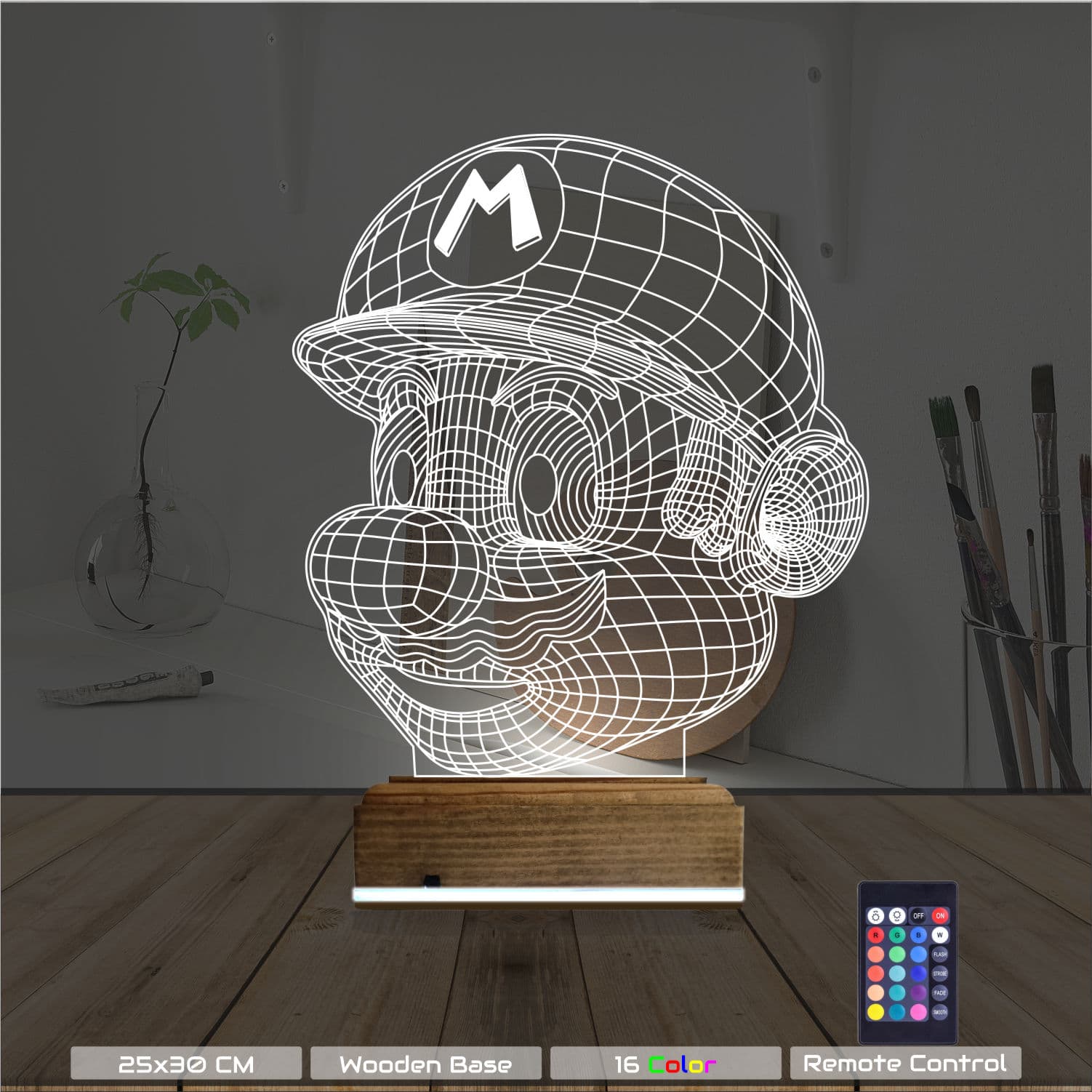 Марио — 3D LED Ночник | Подарок геймеру и детям 8